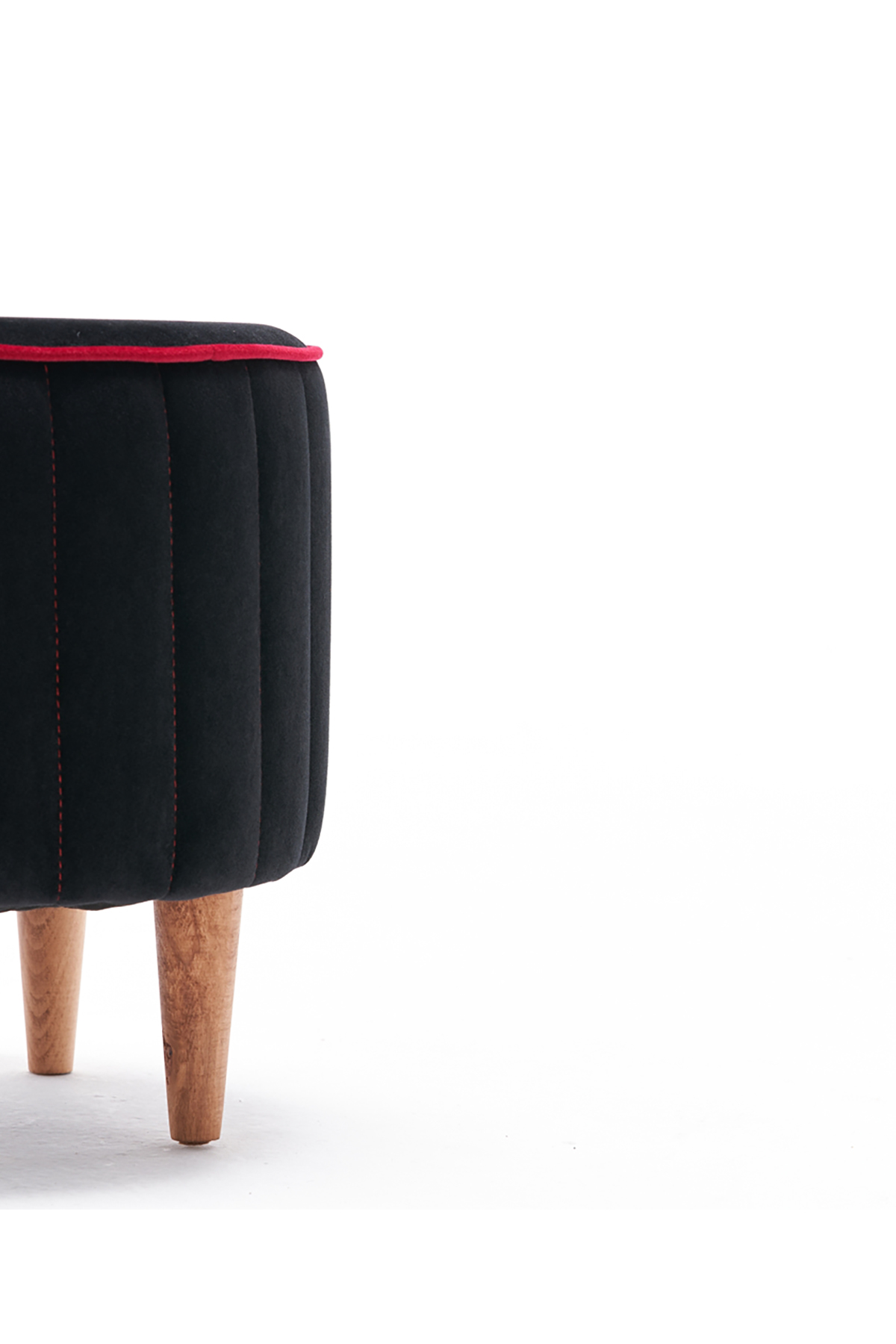 Favora Lindy Puf - Siyah