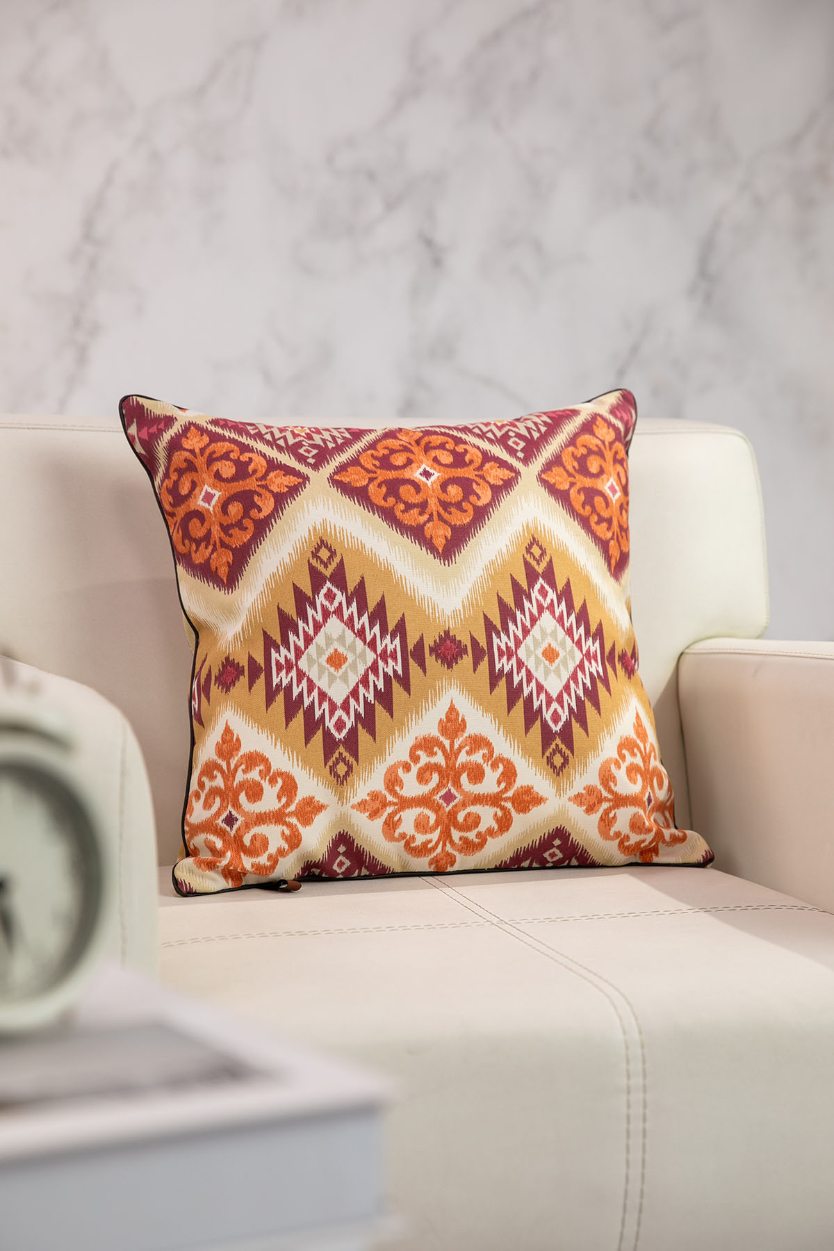 Favora Liora Kırlent 43x43 cm - Turuncu Favora Liora Kırlent 43x43 cm - Turuncu