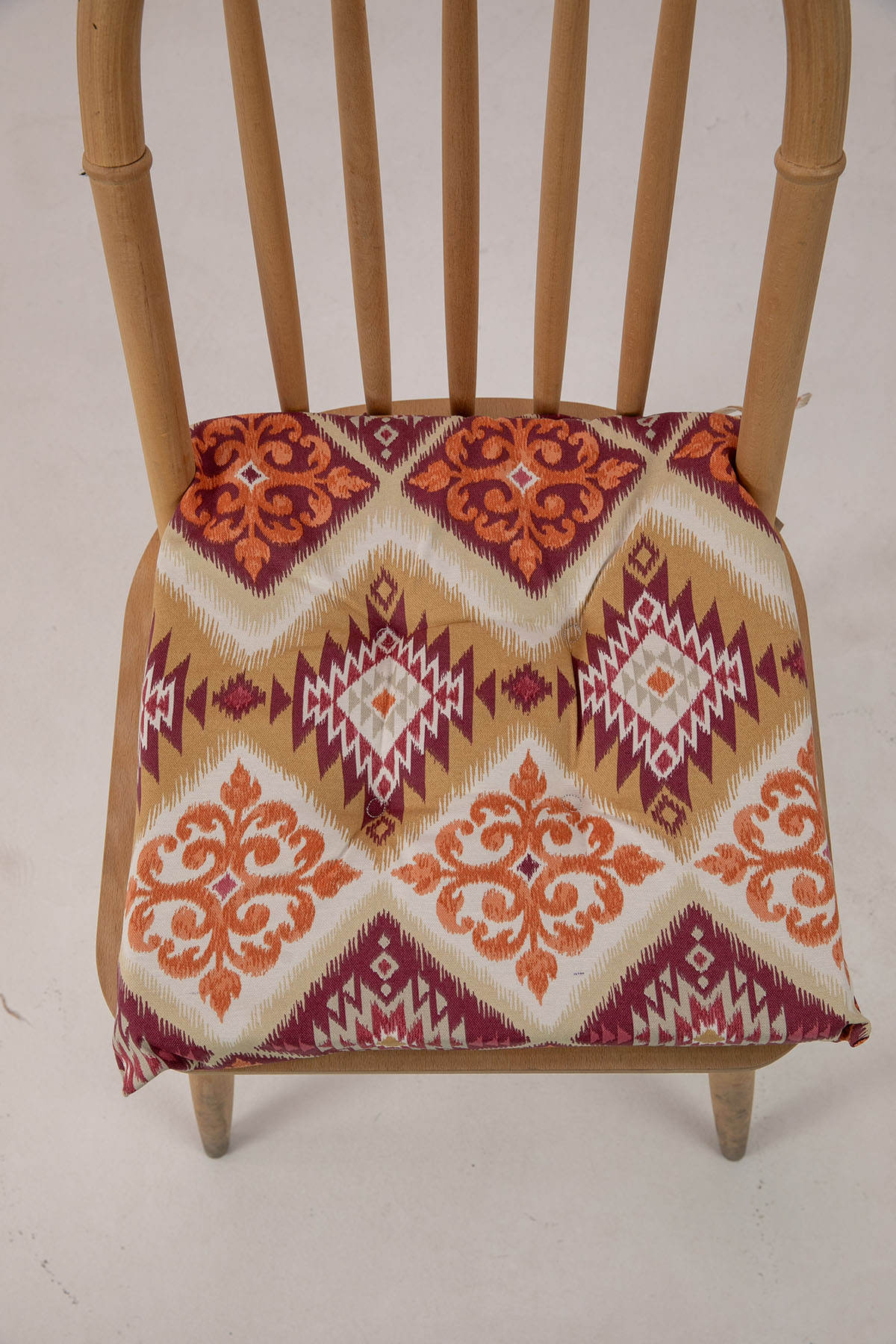 Favora Liora Süngerli Sandalye Minderi 40x40 Cm - Turuncu