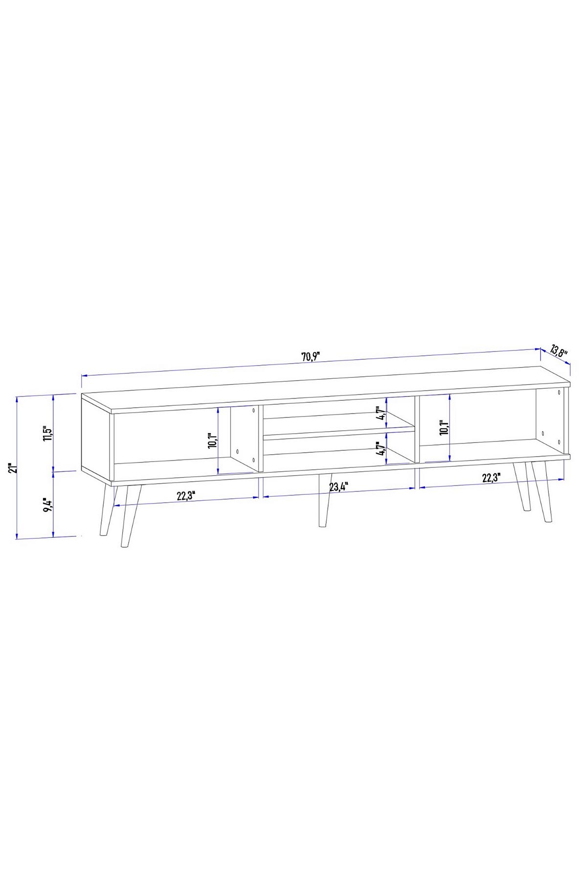 Favora Manolya Dekoratif Tv Sehpası - Beyaz - Barok Favora Manolya Dekoratif Tv Sehpası - Beyaz - Barok