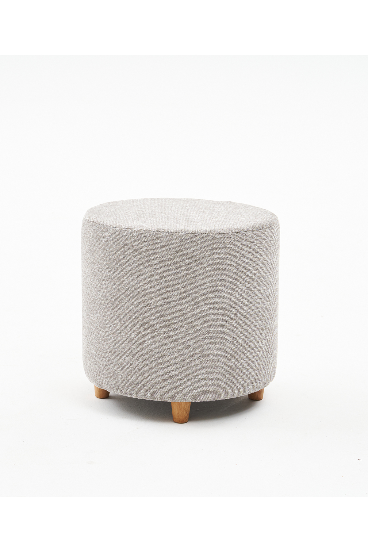 Favora Mario Ahşap Ayaklı Puf - Bej