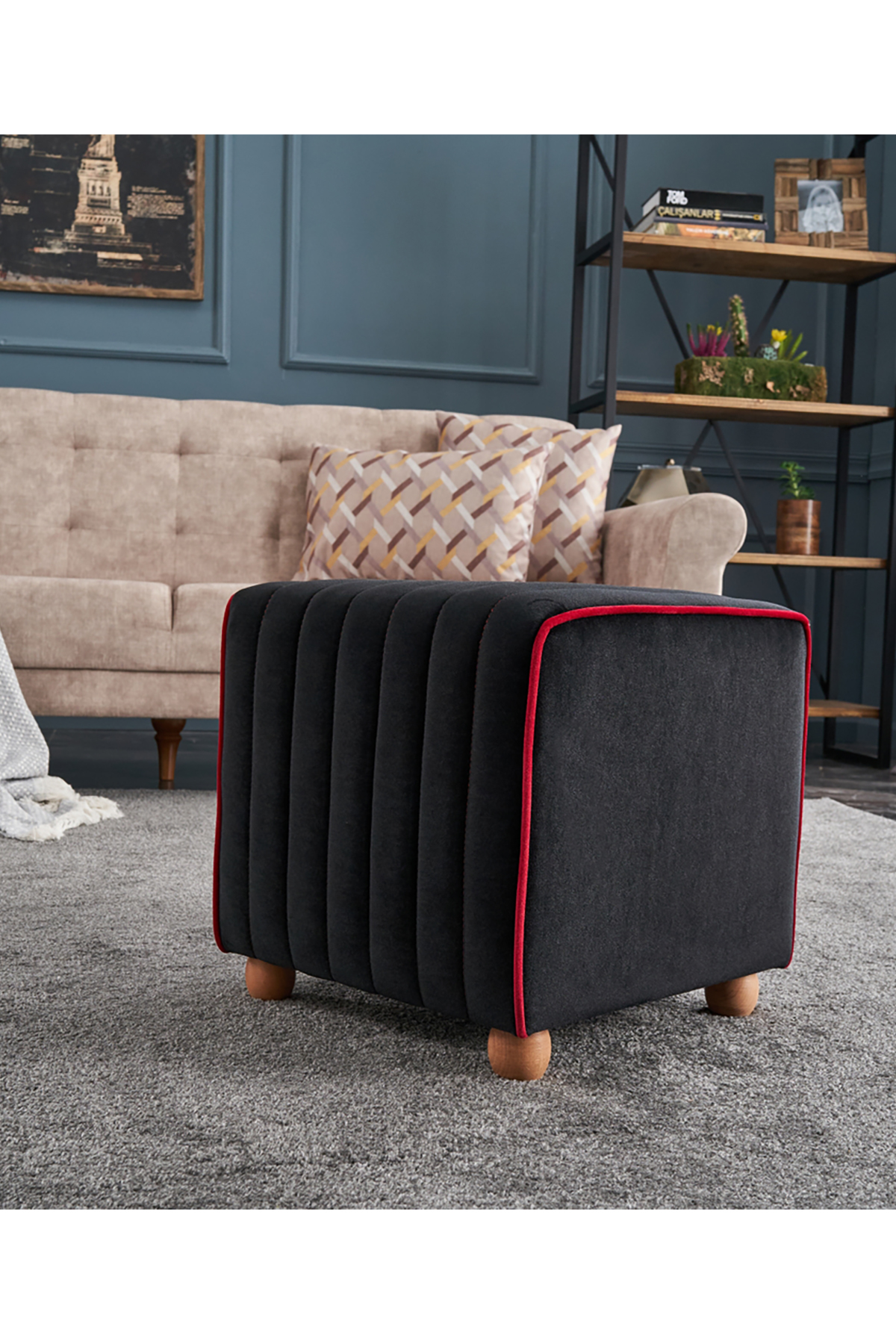 Favora Mona Puf - Siyah