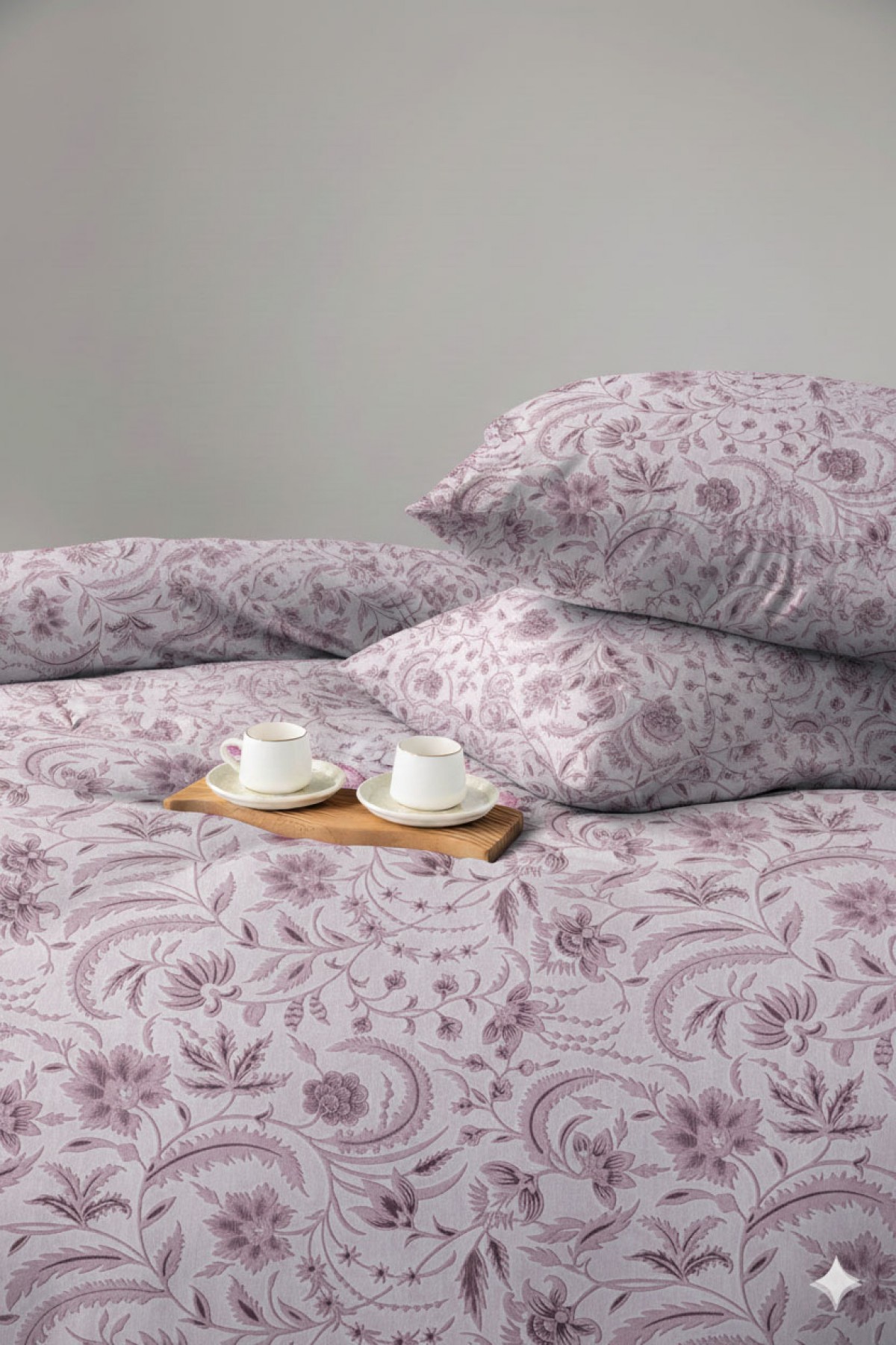 Favora Odeon Çift kişilik %100 Pamuk Nevresim Takımı - Vizon