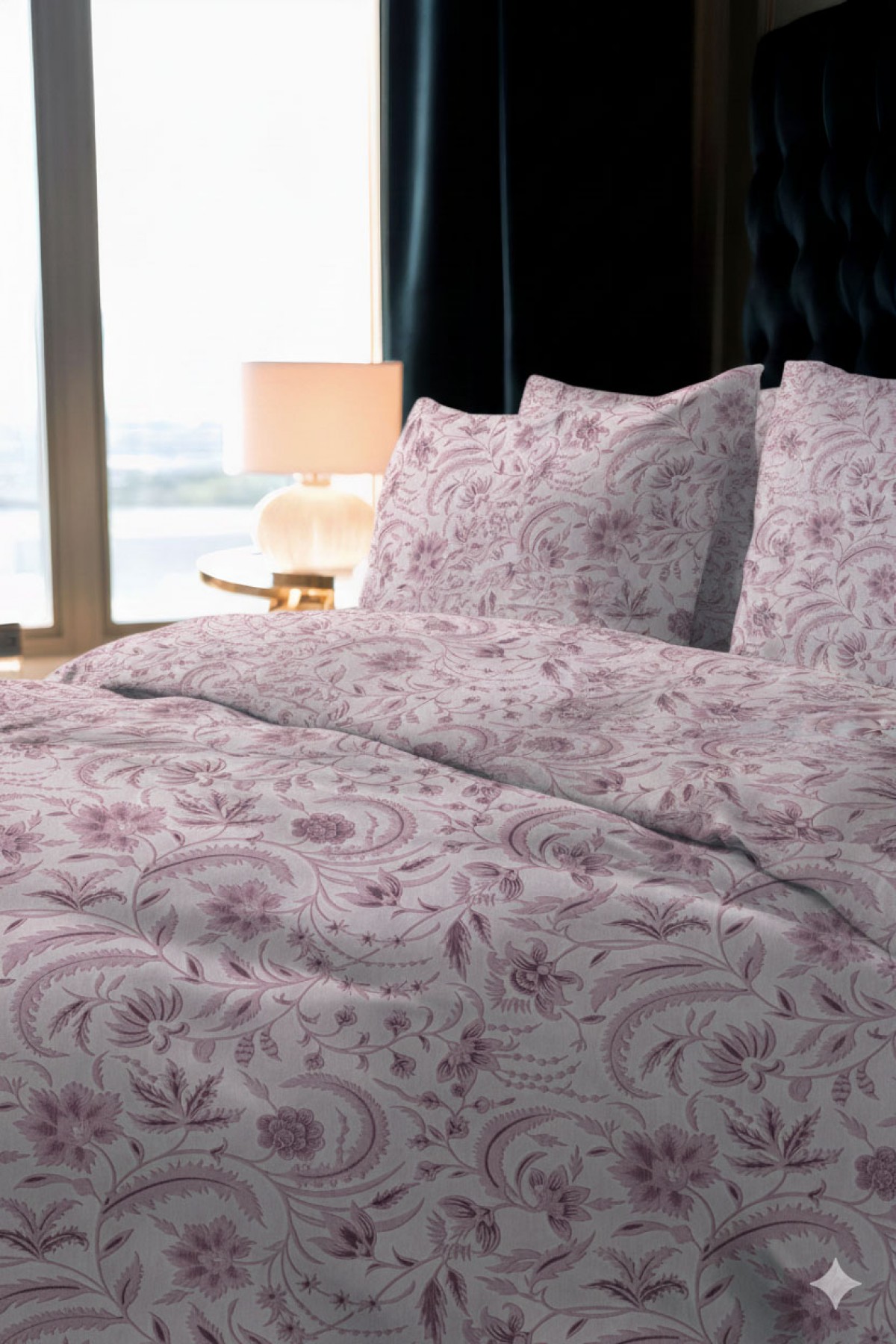 Favora Odeon Çift kişilik %100 Pamuk Nevresim Takımı - Vizon