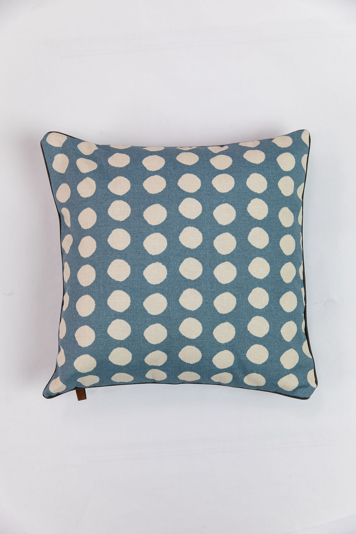 Favora Puantiyeli Kırlent 43x43 cm - Mavi