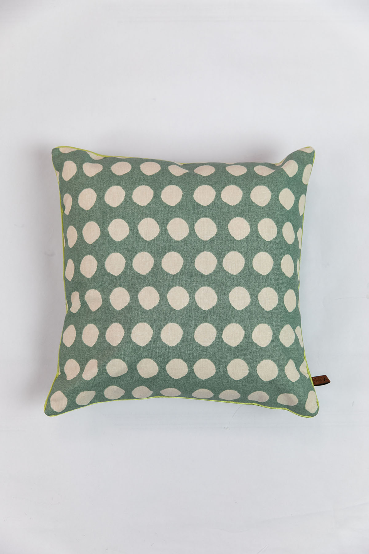 Favora Puantiyeli Kırlent 43x43 cm - Yeşil