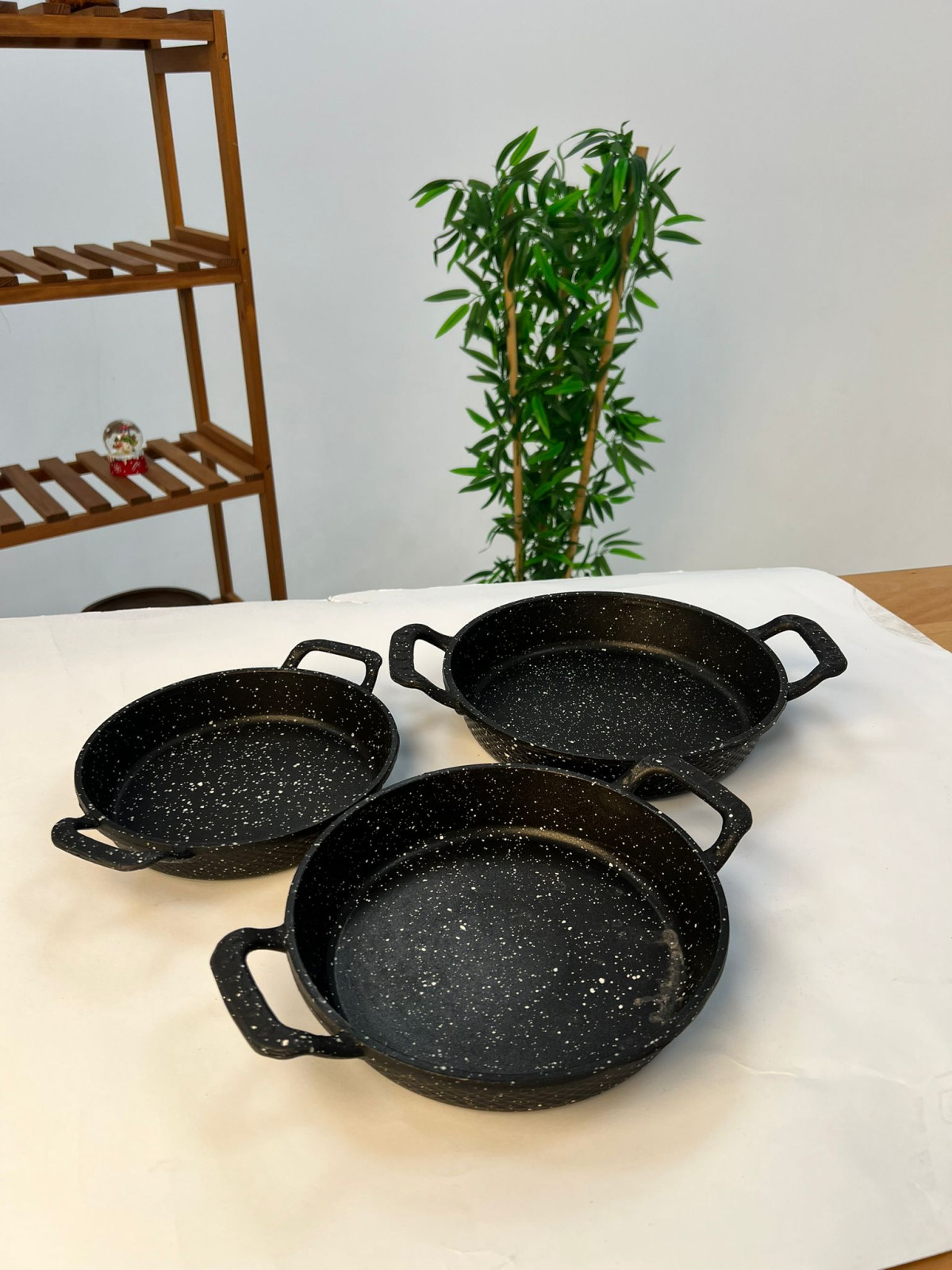 Favora Rachel 3 Lü Döküm Set Granit Yumurta Sahanı Favora Rachel 3 Lü Döküm Set Granit Yumurta Sahanı