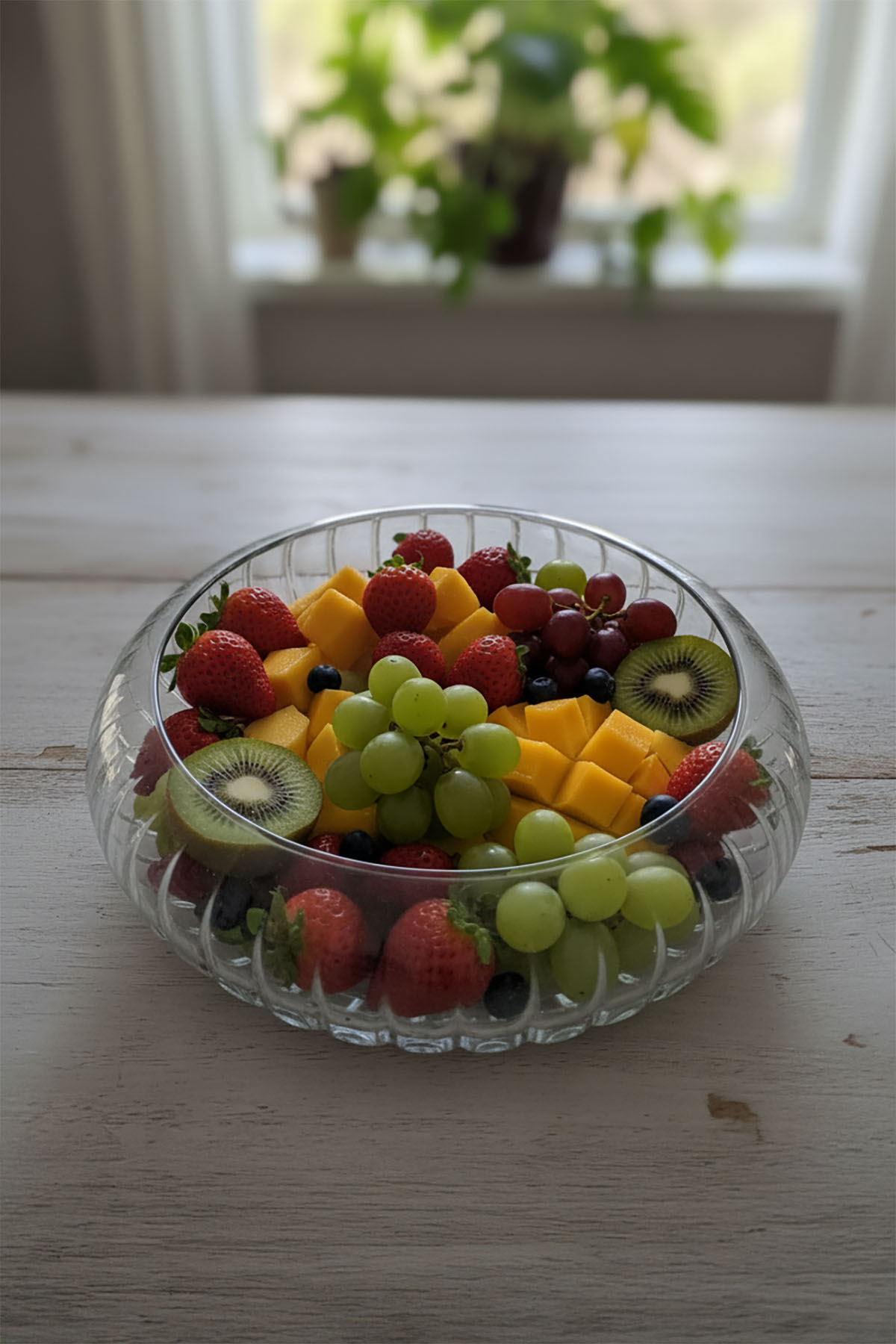 Favora Rayan Glass Salata ve Meyye Kasesi - Şeffaf