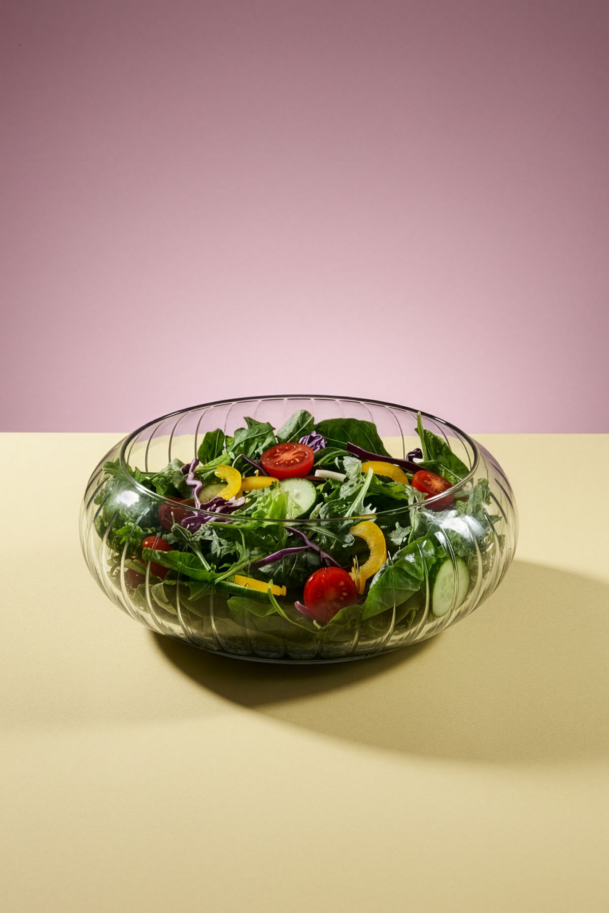 Favora Rayan Glass Salata ve Meyye Kasesi - Şeffaf