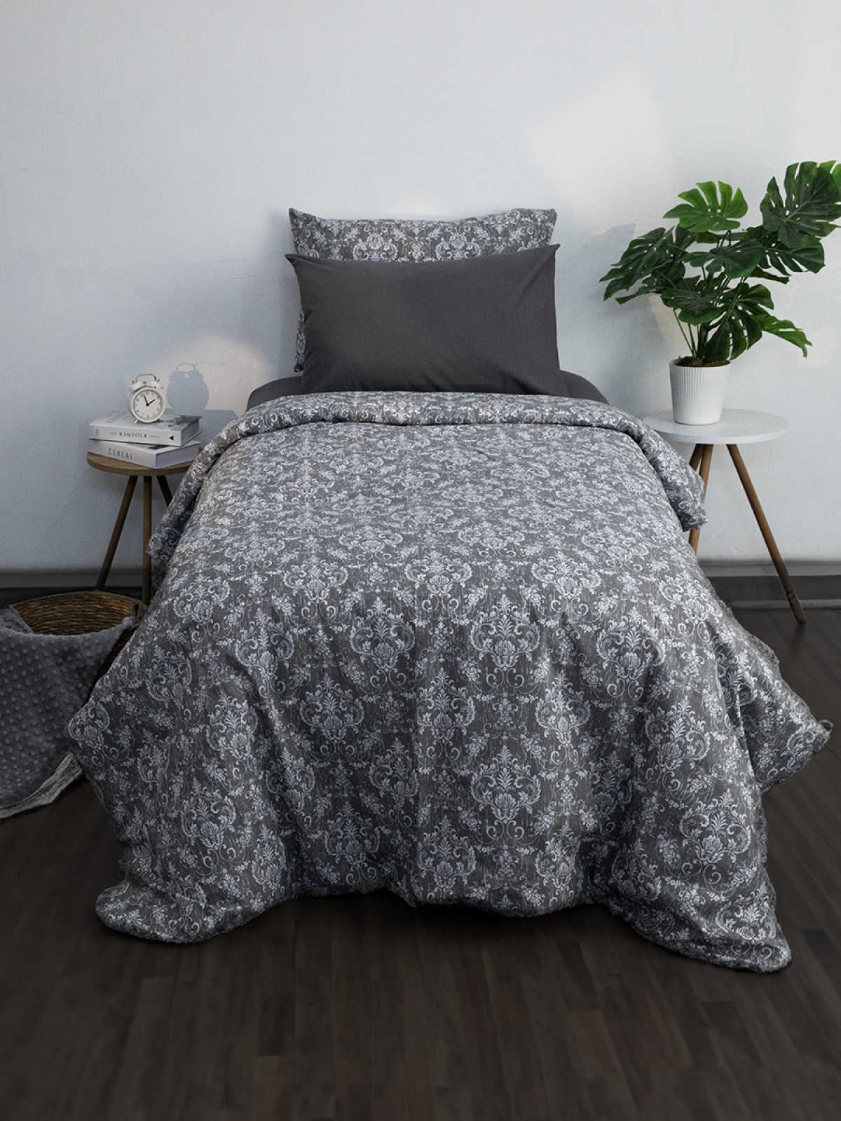 Favora Sarmal Tek Kişilik Nevresim Takımı - Antras Favora Sarmal Tek Kişilik Nevresim Takımı - Antras