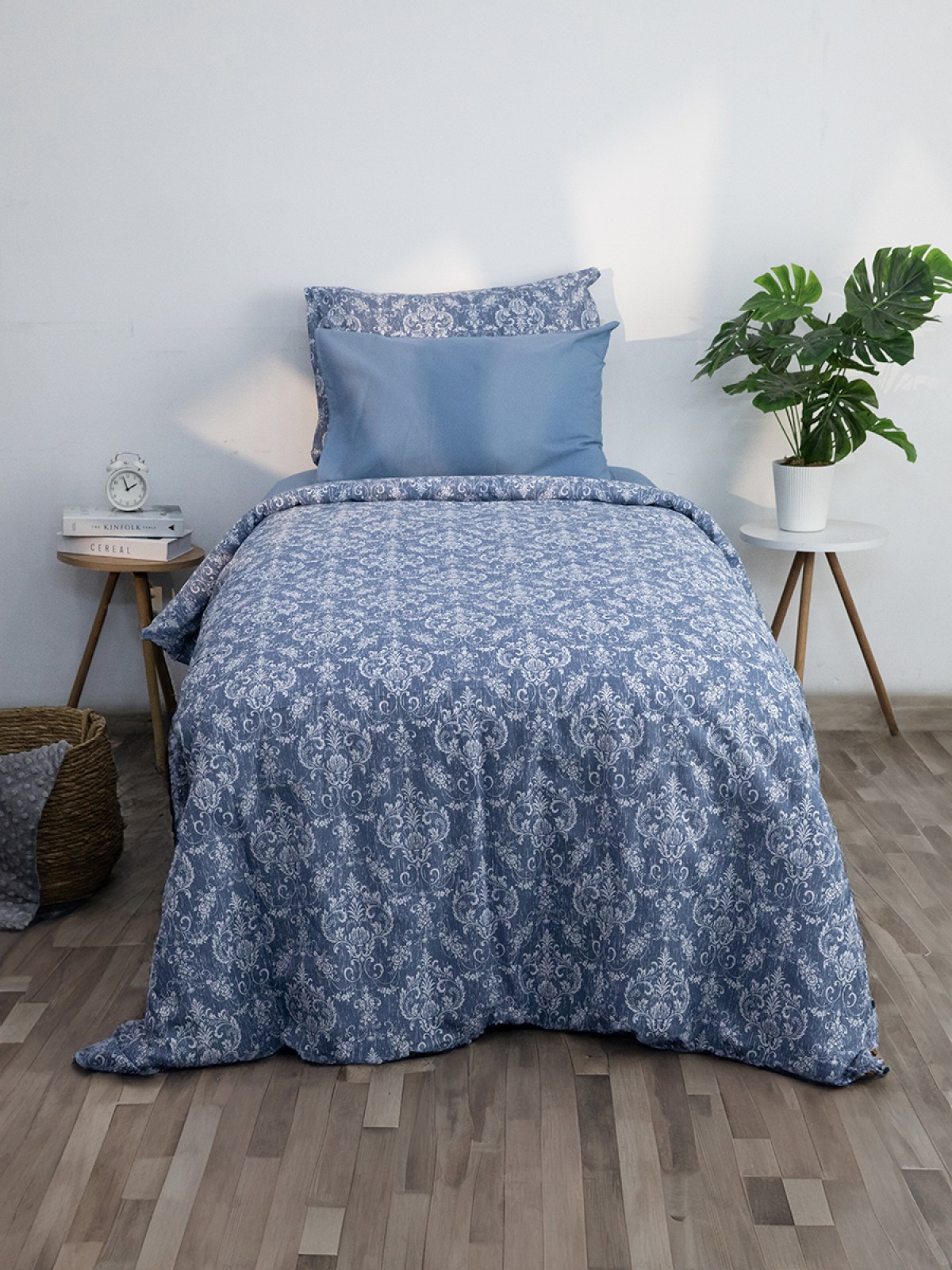 Favora Sarmal Tek Kişilik Nevresim Takımı - Mavi Favora Sarmal Tek Kişilik Nevresim Takımı - Mavi