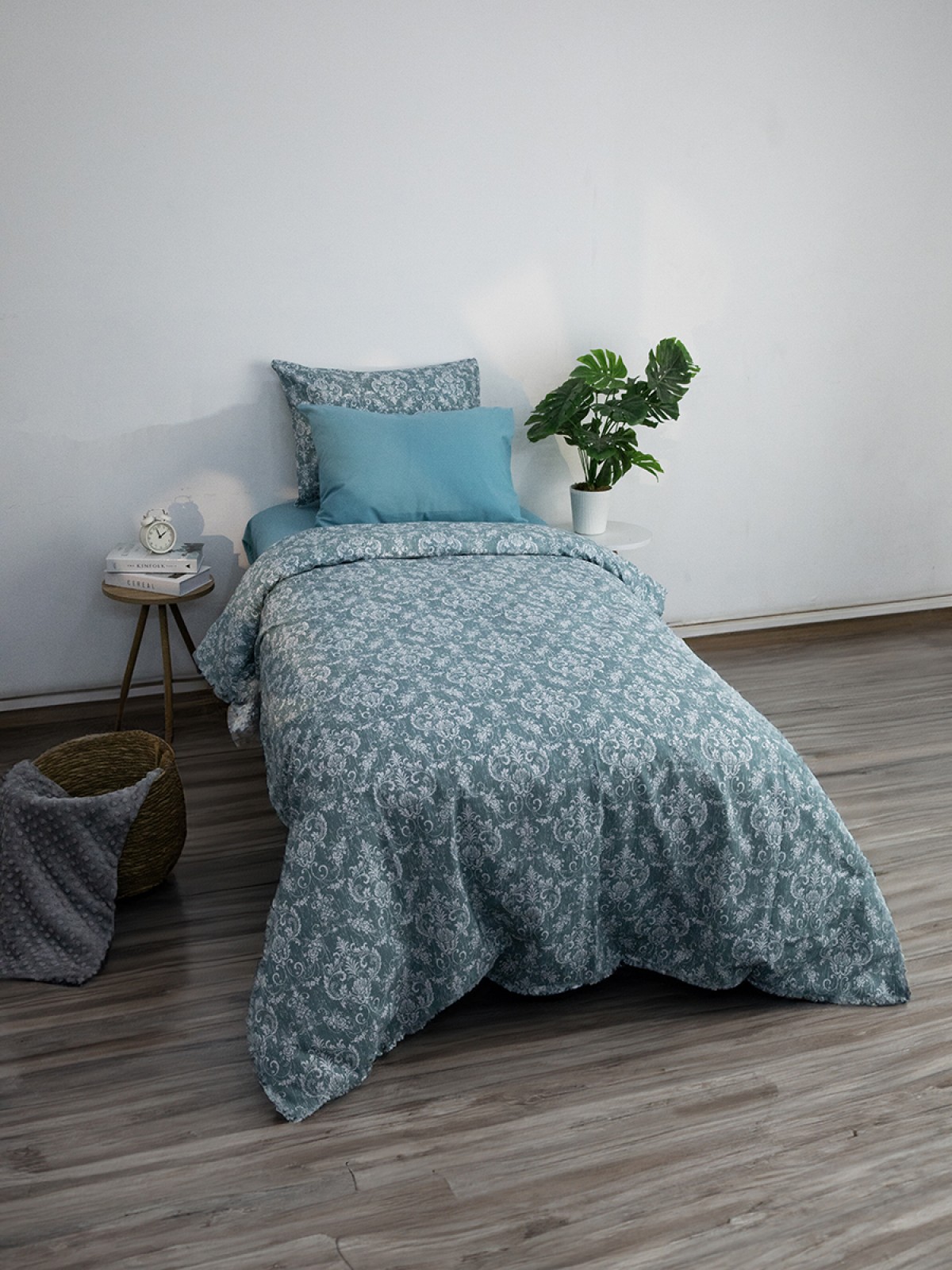 Favora Sarmal Tek Kişilik Nevresim Takımı - Yeşil Favora Sarmal Tek Kişilik Nevresim Takımı - Yeşil