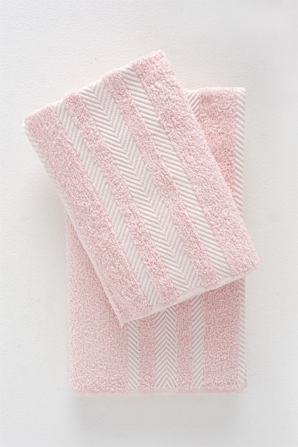 Soft 2li Banyo Havlu Seti - Pudra