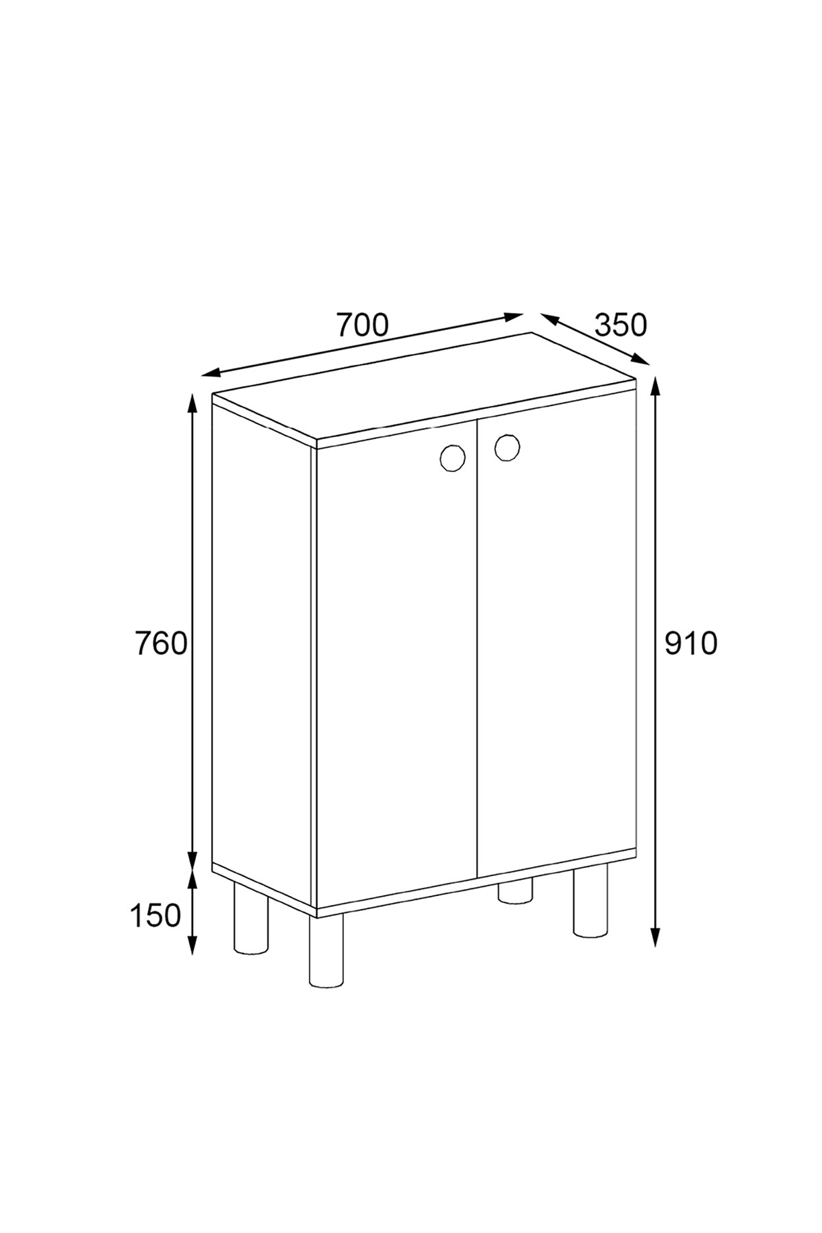 Favora Sun 2 Kapaklı Ayakkabılık - Atlantik Çam - Beyaz Favora Sun 2 Kapaklı Ayakkabılık - Atlantik Çam - Beyaz