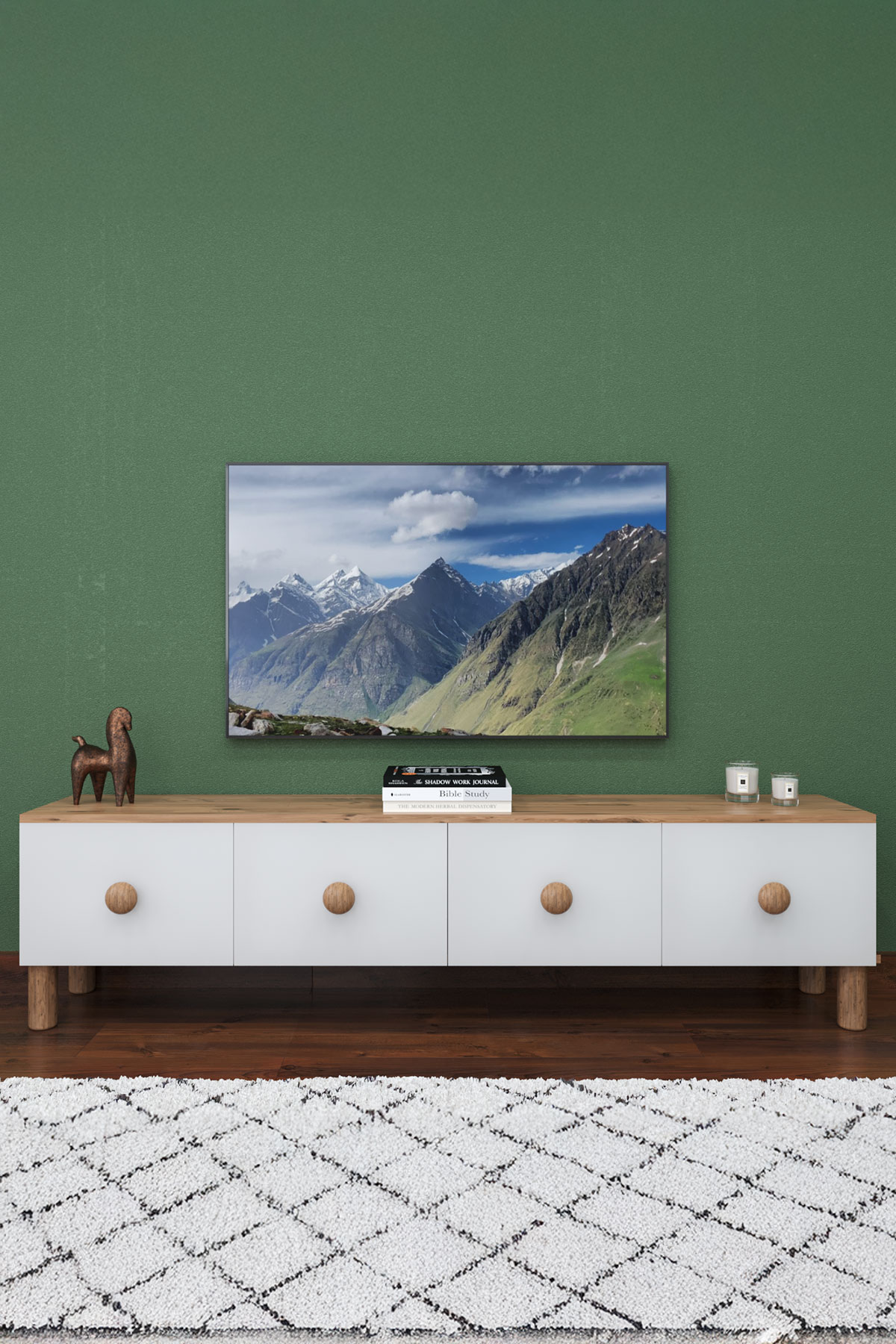 Favora Sun 4 Kapaklı Tv Sehpası - Atlantik Çam - Beyaz Favora Sun 4 Kapaklı Tv Sehpası - Atlantik Çam - Beyaz