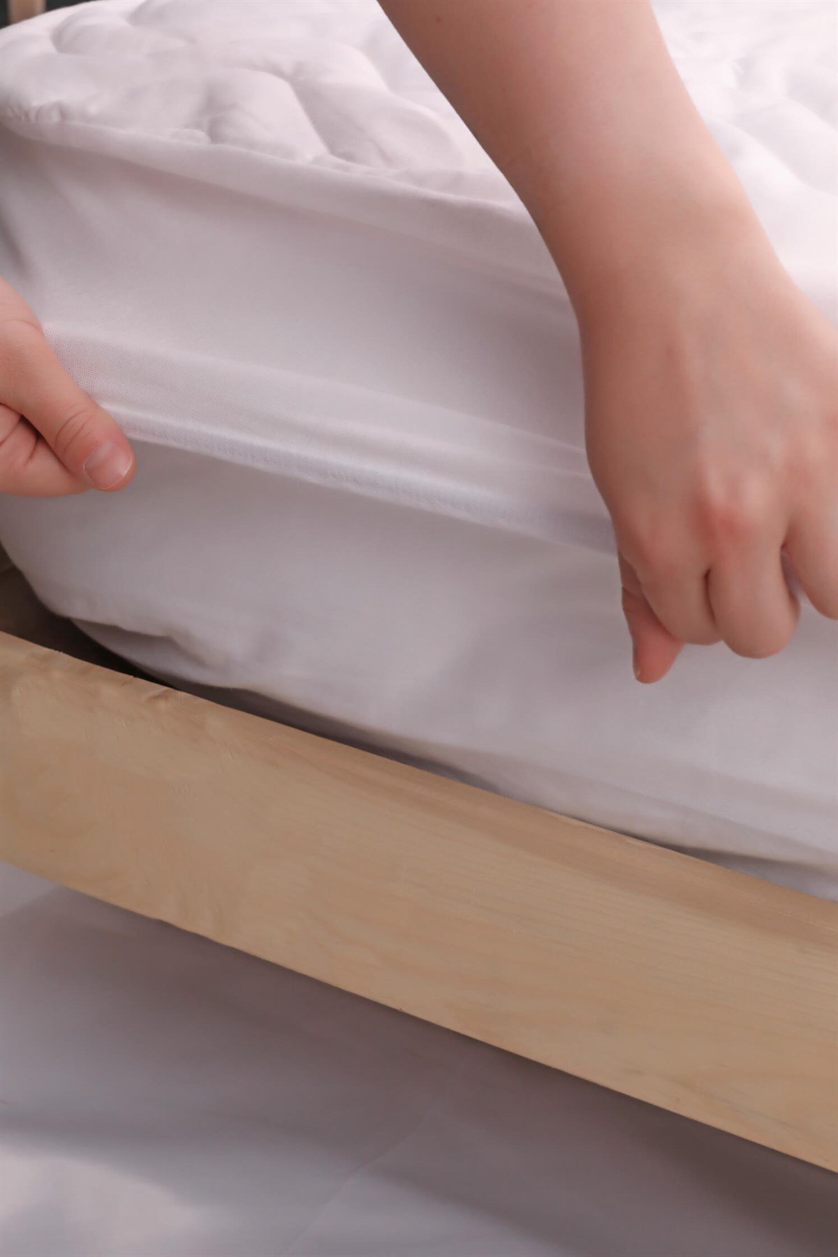 Tek Kişilik Kapitone Fitted Alez 100x200 - Beyaz