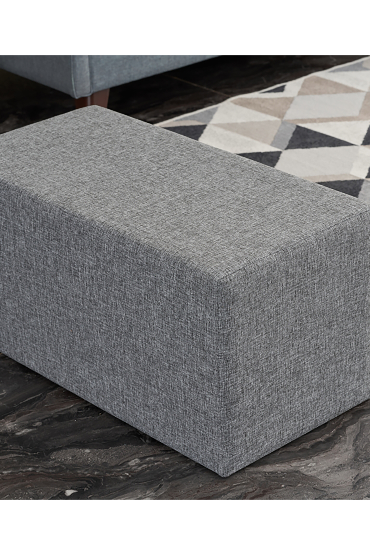 Favora Uzun Puf - Gri