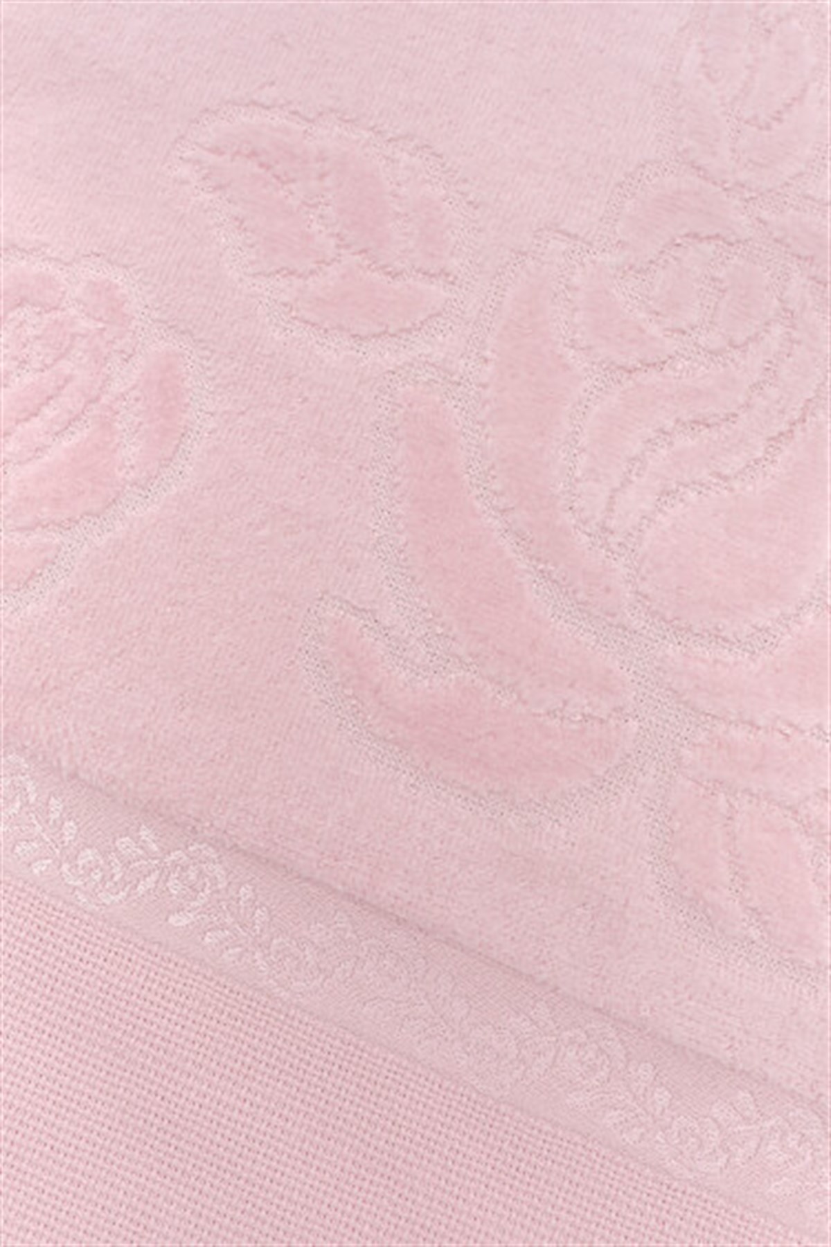 Fiesta Kadife Jakarlı 2li Mutfak Havlusu 30x50 - Pembe