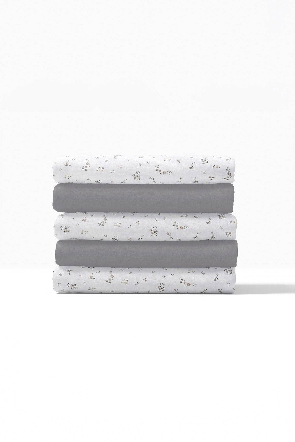 Floria Fırfırlı Çift Kişilik NevresimTakımı-Gri Floria Fırfırlı Çift Kişilik NevresimTakımı-Gri