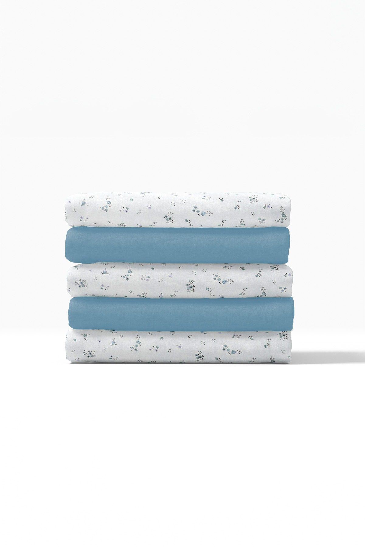 Floria Fırfırlı Çift Kişilik NevresimTakımı-Mavi Floria Fırfırlı Çift Kişilik NevresimTakımı-Mavi