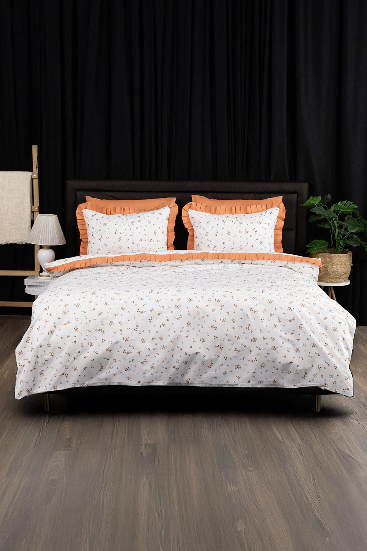 Floria Fırfırlı Çift Kişilik NevresimTakımı-Turun Floria Fırfırlı Çift Kişilik NevresimTakımı-Turun