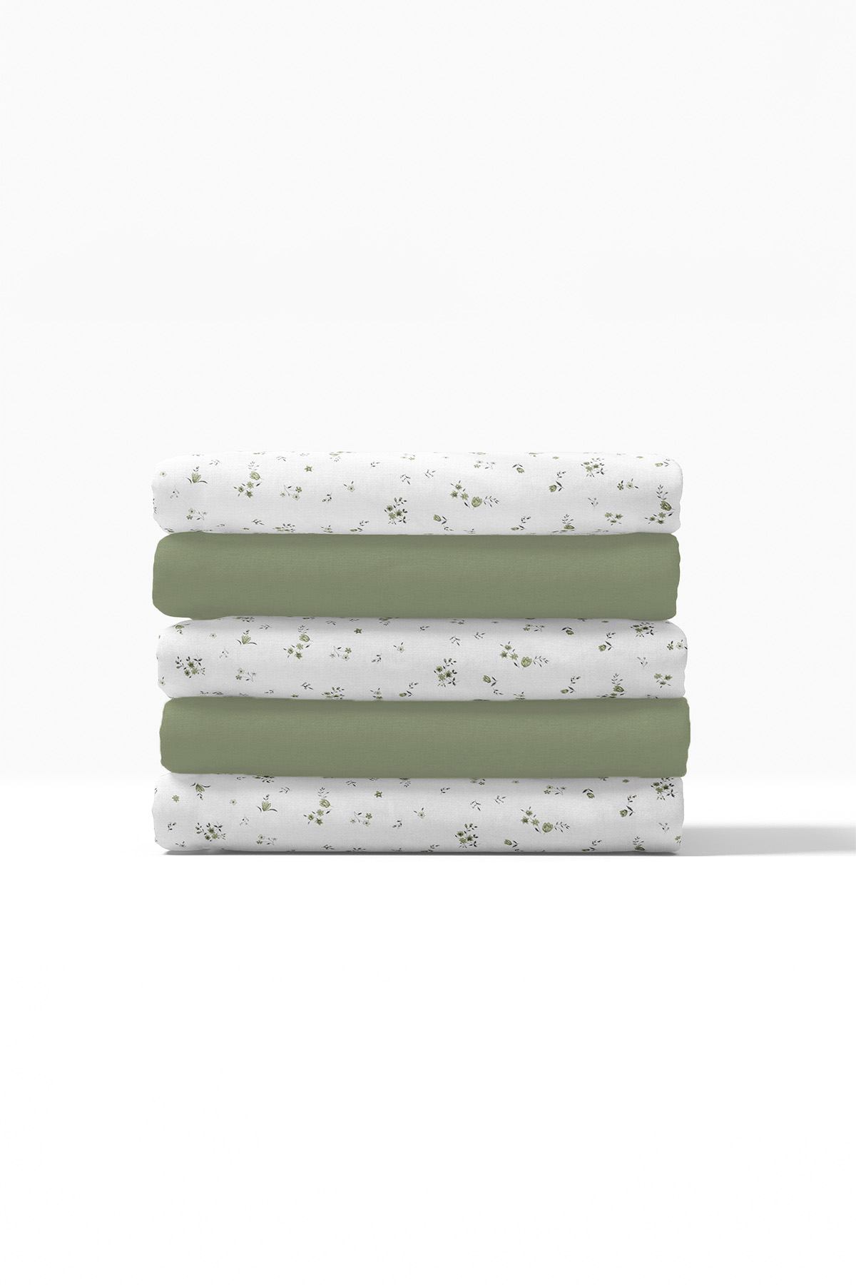 Floria Fırfırlı Çift Kişilik NevresimTakımı-Yeşil Floria Fırfırlı Çift Kişilik NevresimTakımı-Yeşil