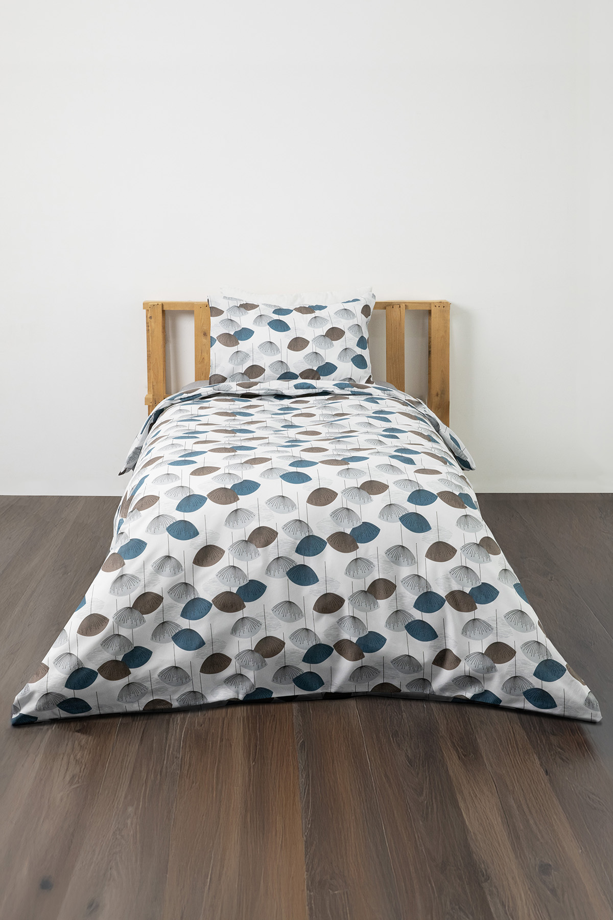 Forest Ranforce Tek K. Nevresim Takımı - İndigo Forest Ranforce Tek K. Nevresim Takımı - İndigo