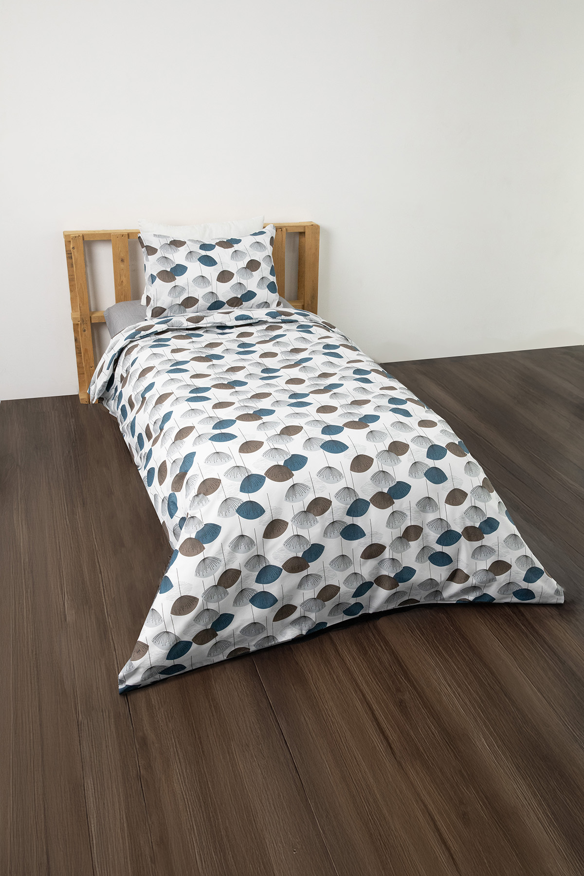 Forest Ranforce Tek K. Nevresim Takımı - İndigo Forest Ranforce Tek K. Nevresim Takımı - İndigo