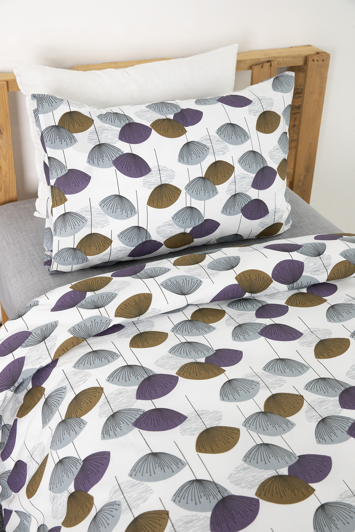 Forest Ranforce Tek Kişilik Nevresim Takımı - Mor Forest Ranforce Tek Kişilik Nevresim Takımı - Mor