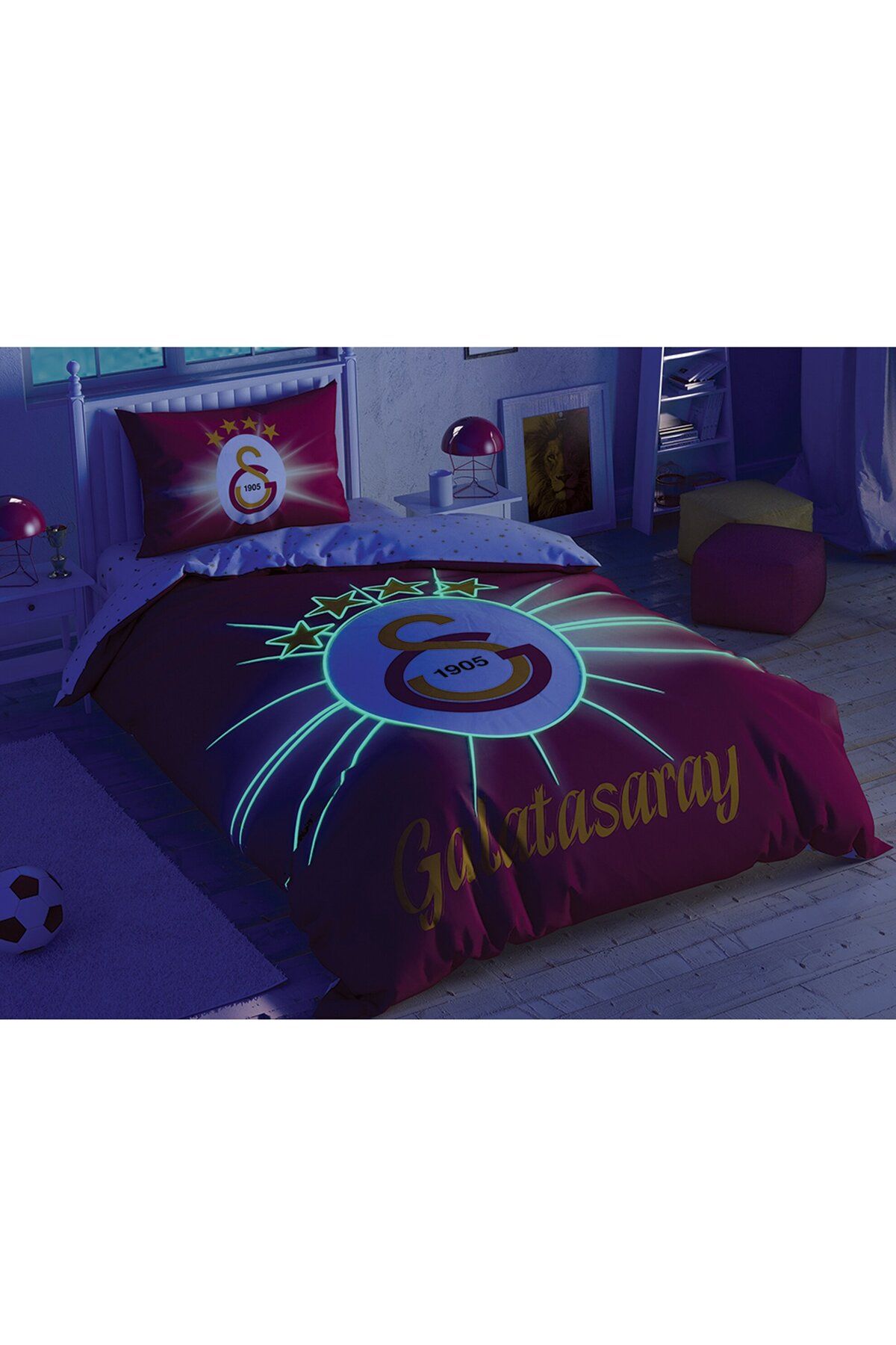Galatasaray Light Glow Pamuk Lisanslı Nevresim Takımı