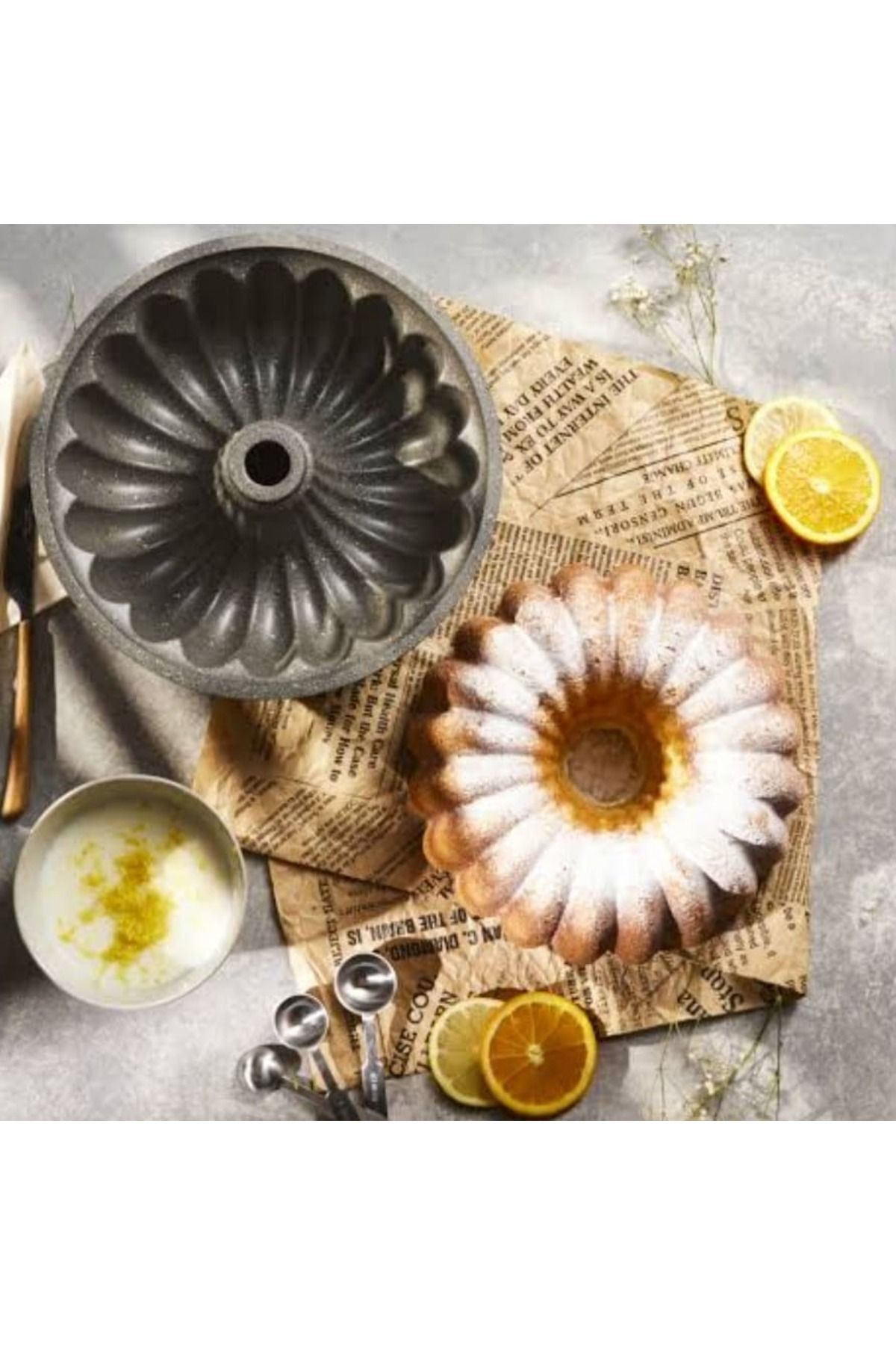 Genel Markalar Granit Kek Kalıbı - Antrasit
