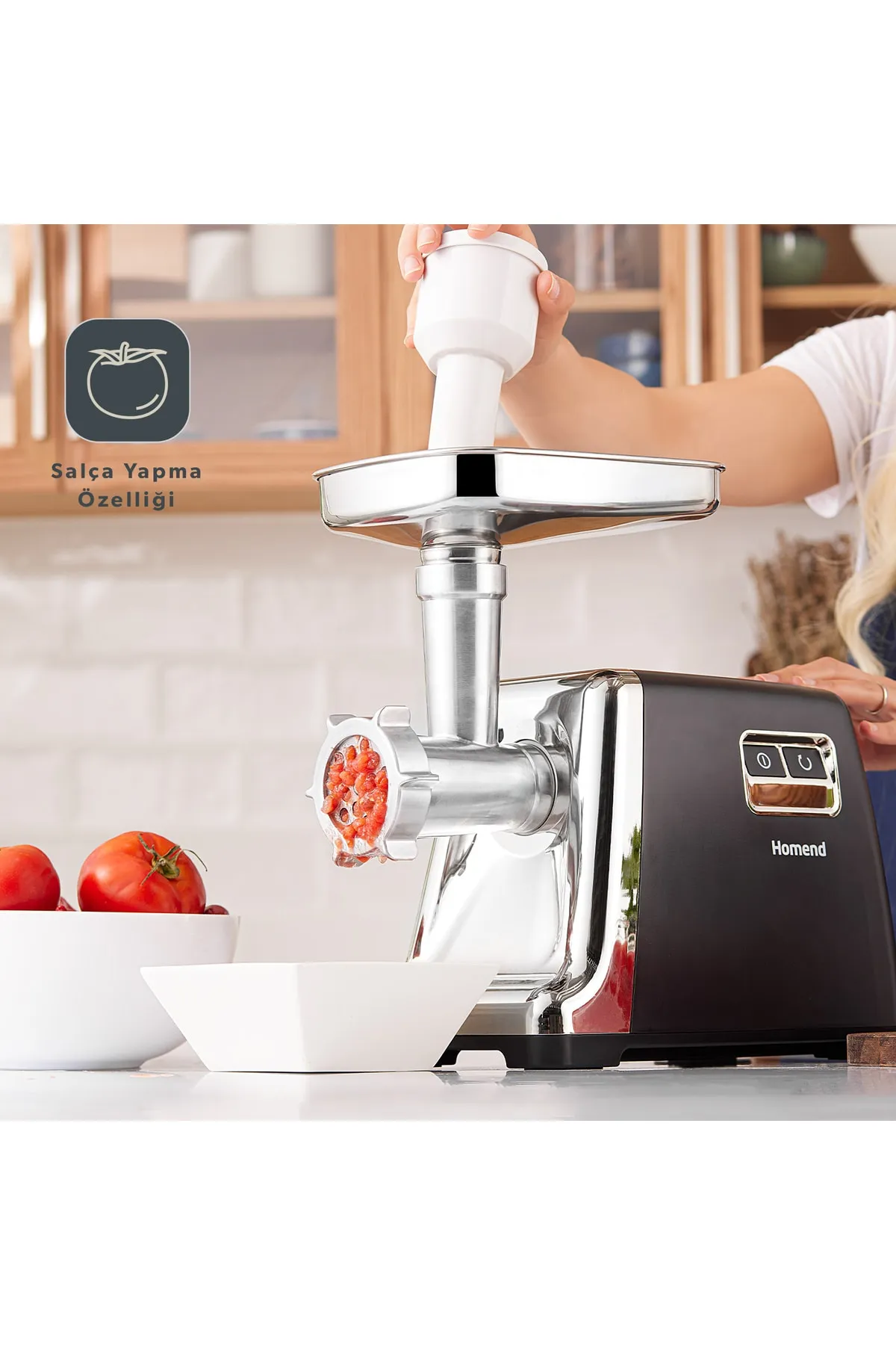 Homend Meatbox 3100h Paslanmaz Çelik Kıyma Makinesi - Siyah