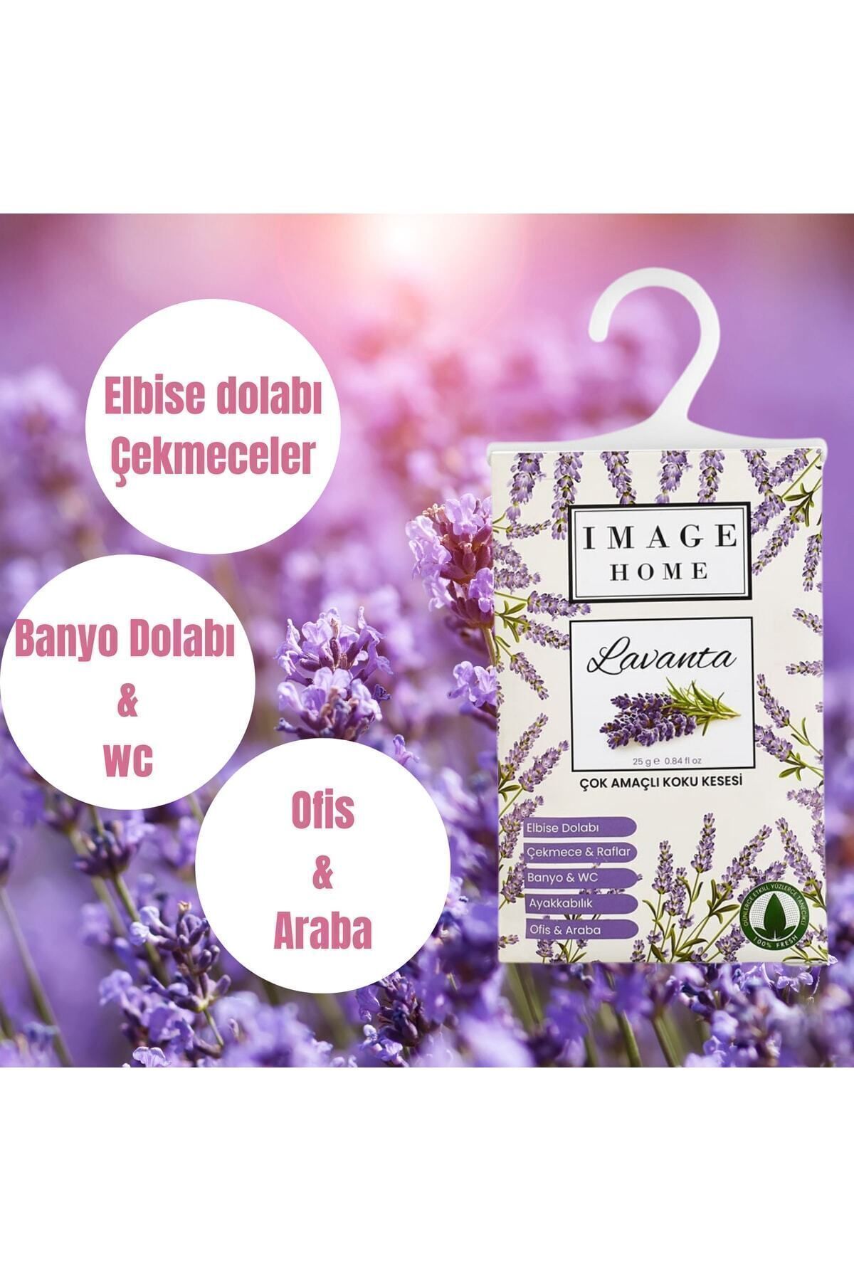Image Home Dolap ve Çekmece Koku Kesesi 5Li- Lavander Image Home Dolap ve Çekmece Koku Kesesi 5Li- Lavander