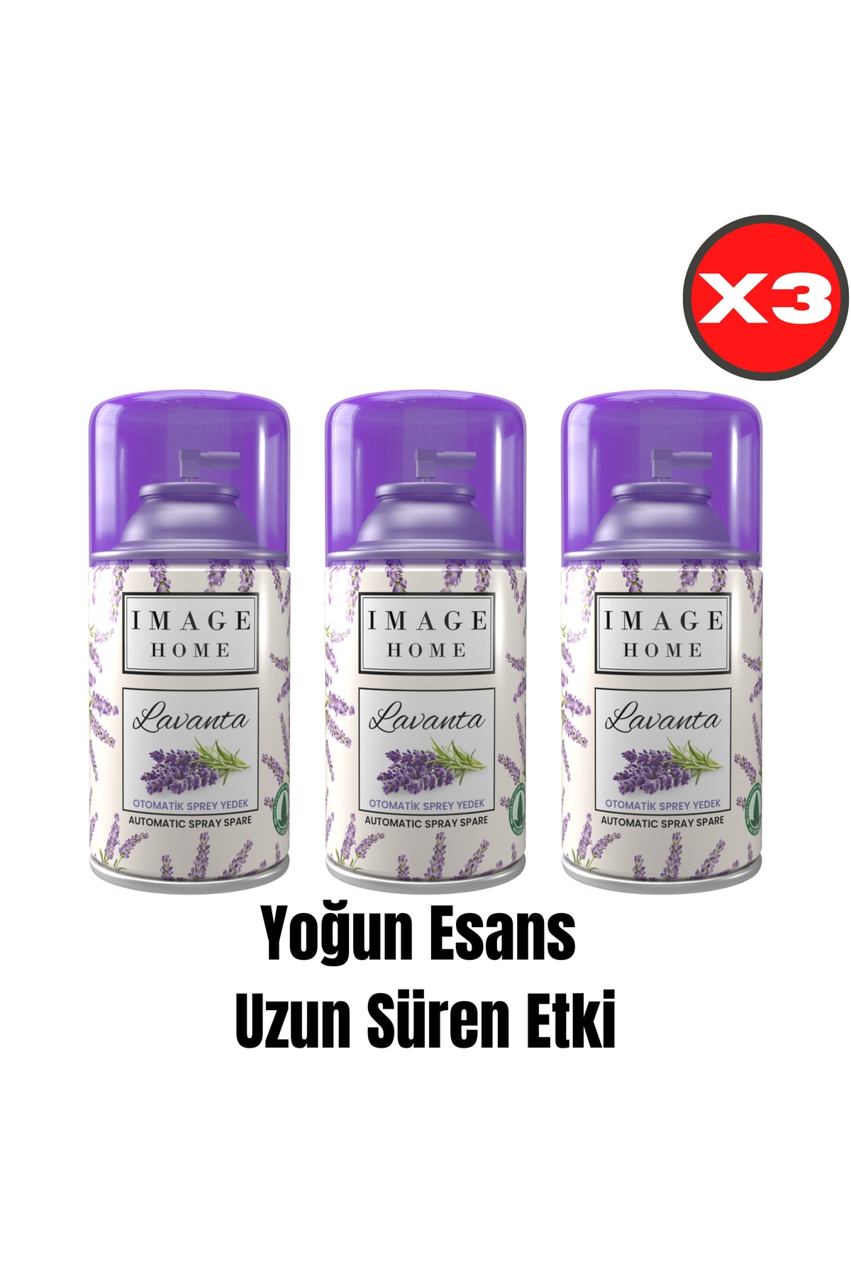 Image Home Lavanta Otomatik Oda Kokusu Yedek Sprey 3Lü 250 ML