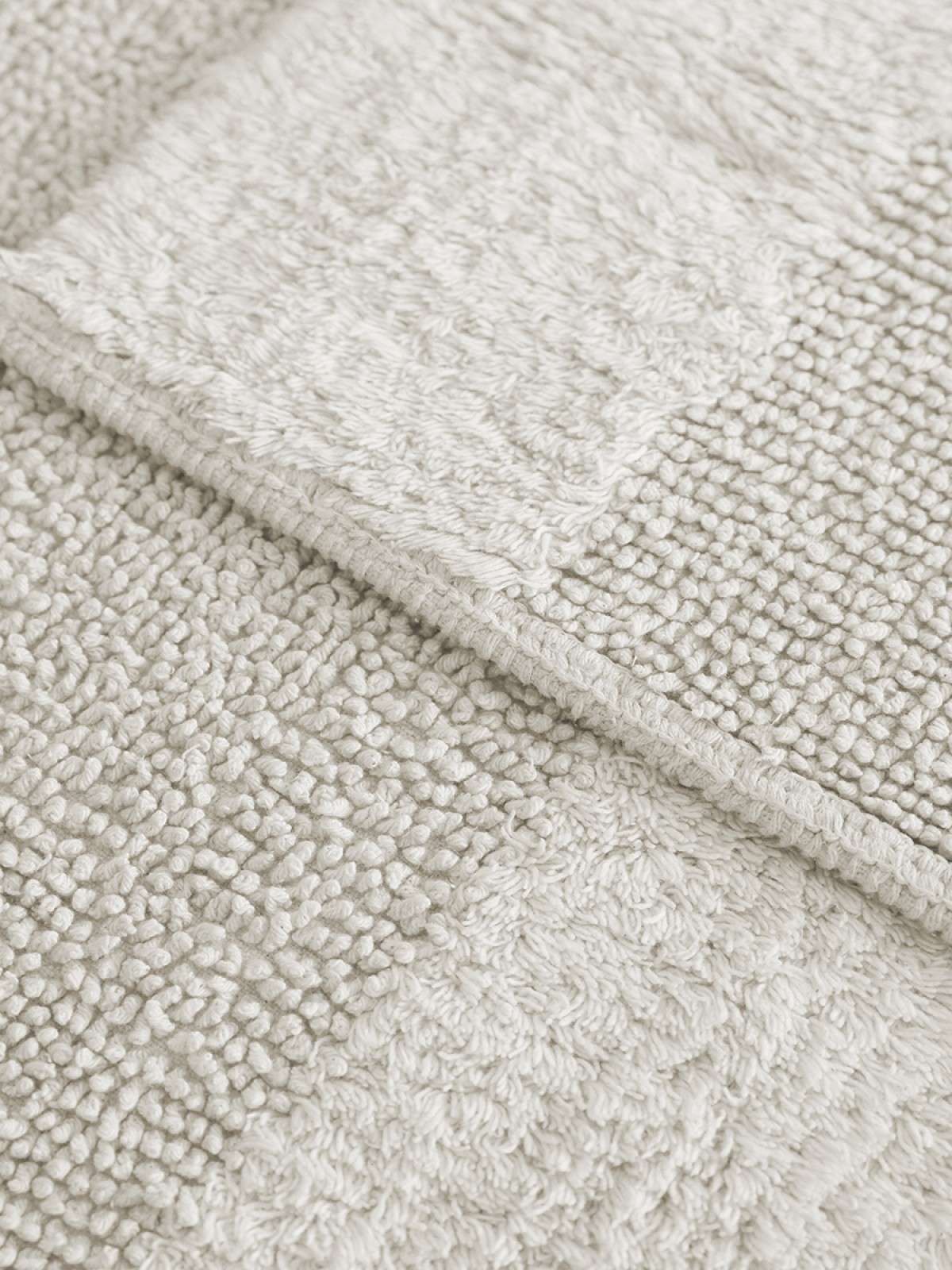 İva Home Tufting %100 Natural Pamuk 2li Banyo Paspas Takımı - Ekru