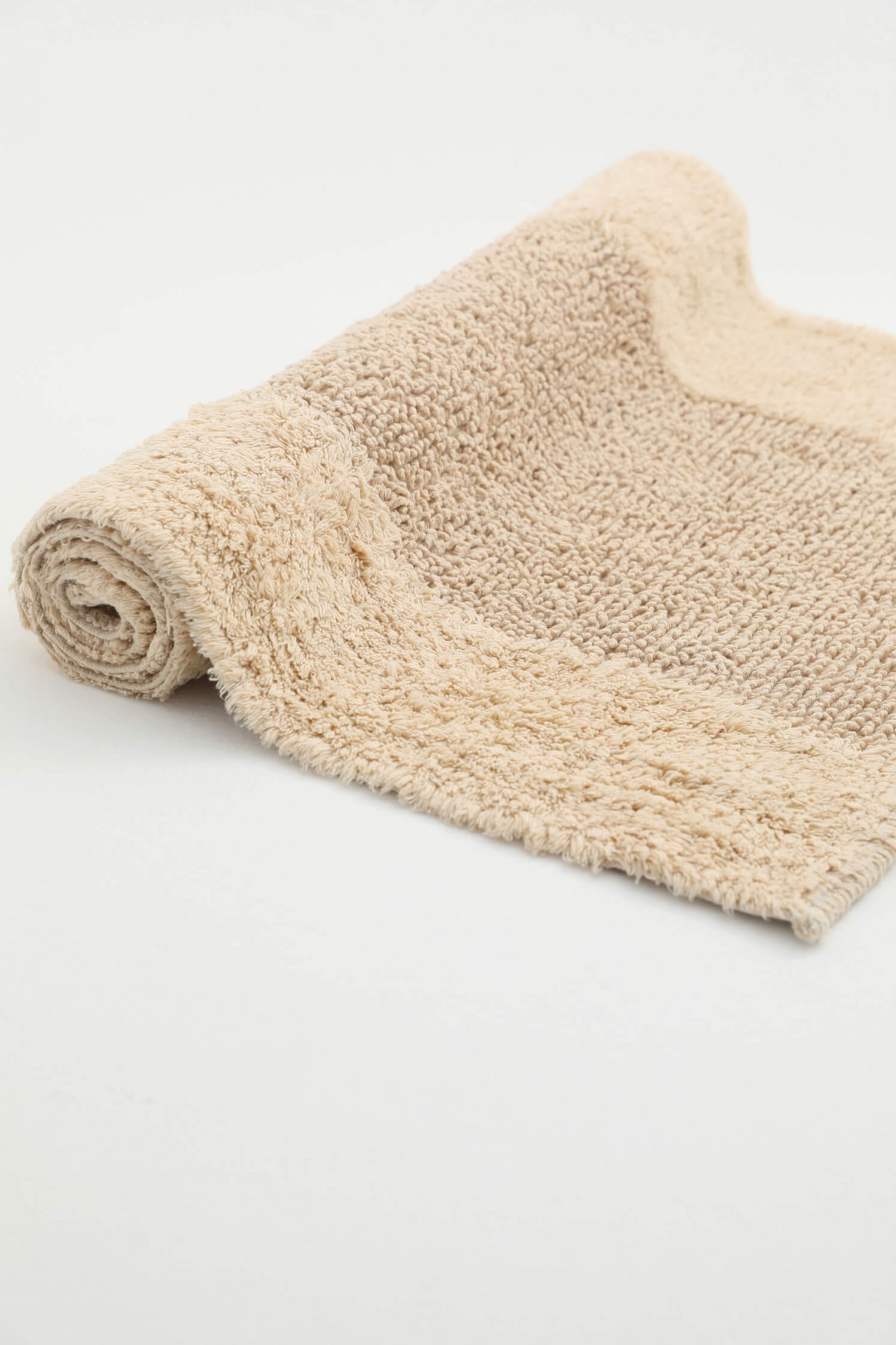 İva Home Tufting %100 Natural Pamuk 2li Banyo Paspas Takımı - Vizon