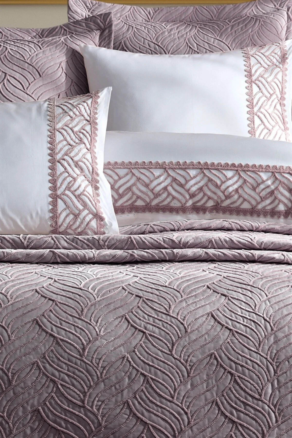 İyi Geceler Tallia Çift Kişilik Yatak Örtüsü Mürdüm - Mürdüm