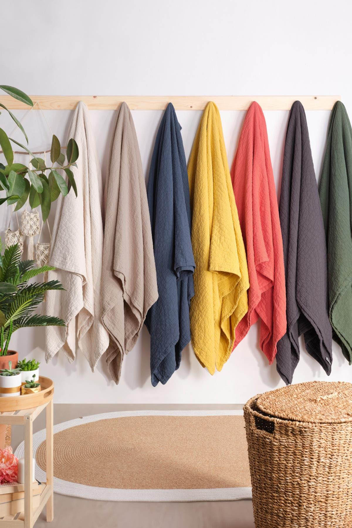 İyi Geceler Zen Stone Tek Kişilik Yatak Örtüsü Seti - Antrasit