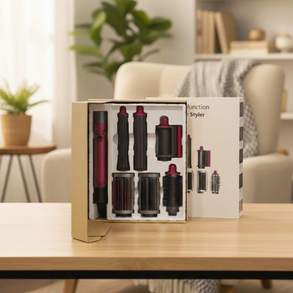 JHY Hair Dryer Saç Şekillendirici JHY-X9 - Rose Red