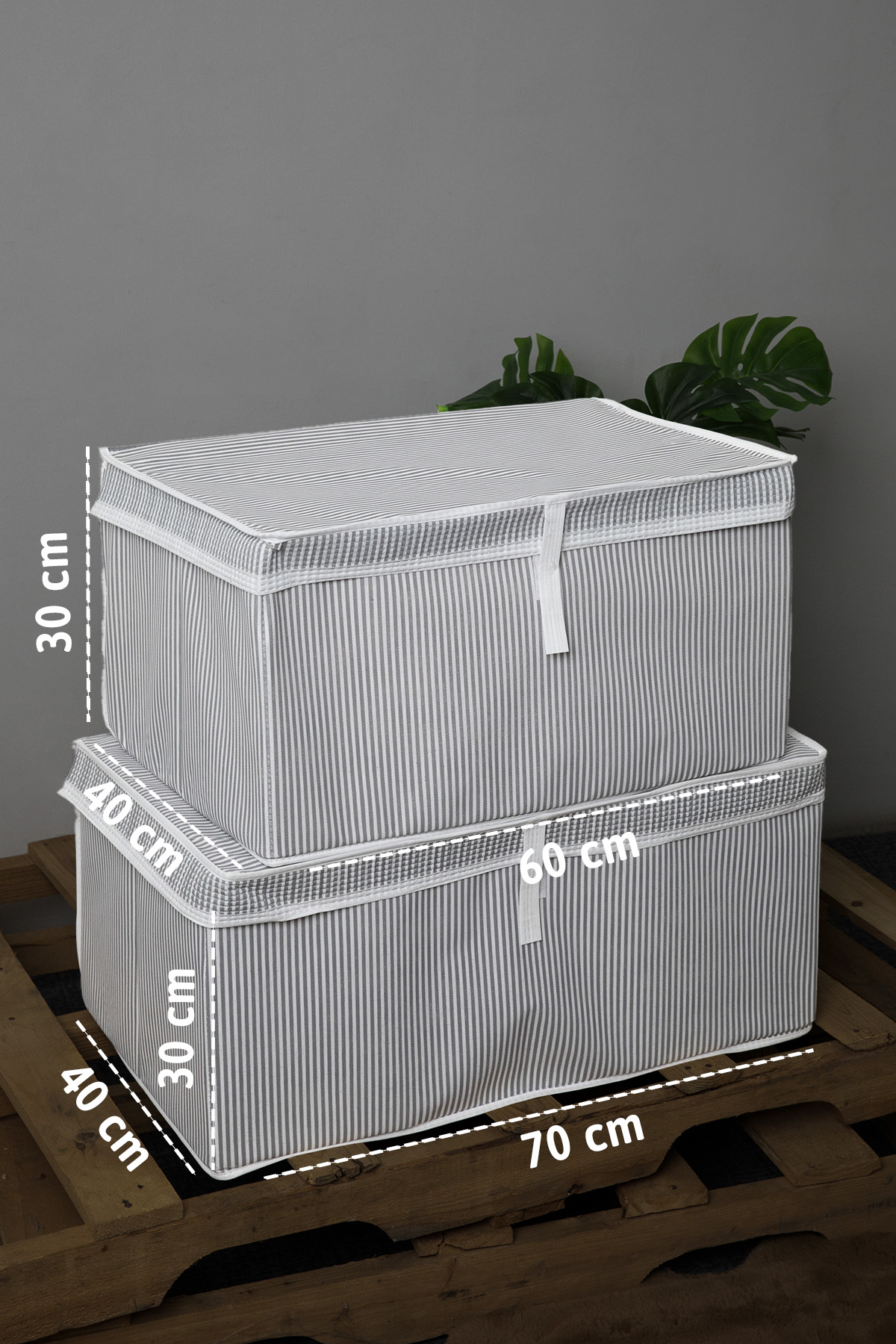 Kapaklı 2li Mega Plus + Mega Hurç - Gri Kapaklı 2li Mega Plus + Mega Hurç - Gri