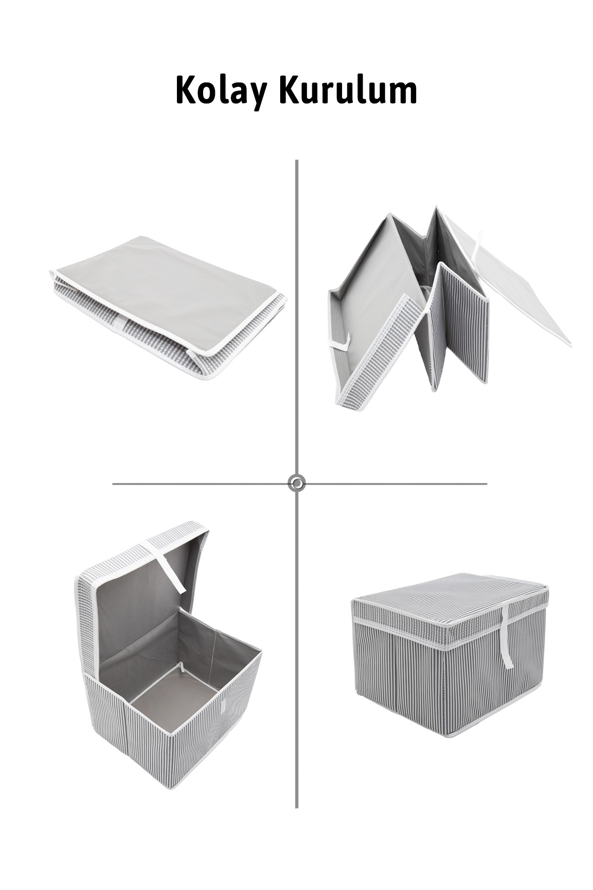 Kapaklı 2li Mega Plus + Mega Hurç - Gri Kapaklı 2li Mega Plus + Mega Hurç - Gri