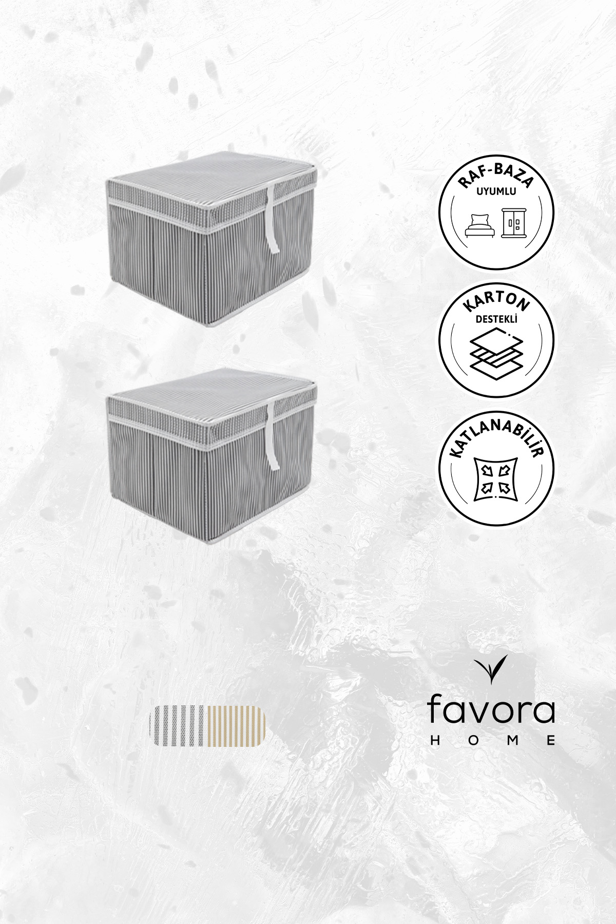 Kapaklı 2li Mega Plus + Mega Hurç - Gri Kapaklı 2li Mega Plus + Mega Hurç - Gri