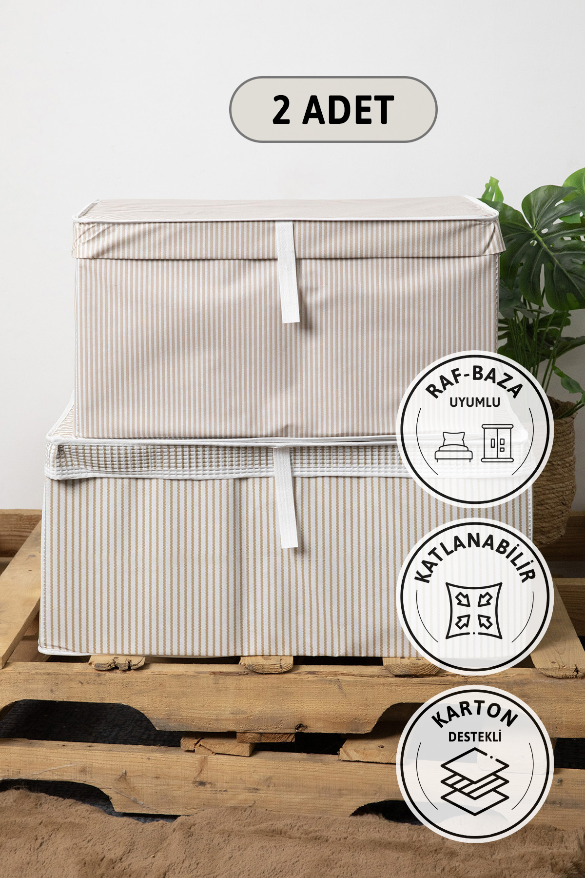 Kapaklı 2li Mega Plus + Mega Hurç - Kahverengi Kapaklı 2li Mega Plus + Mega Hurç - Kahverengi