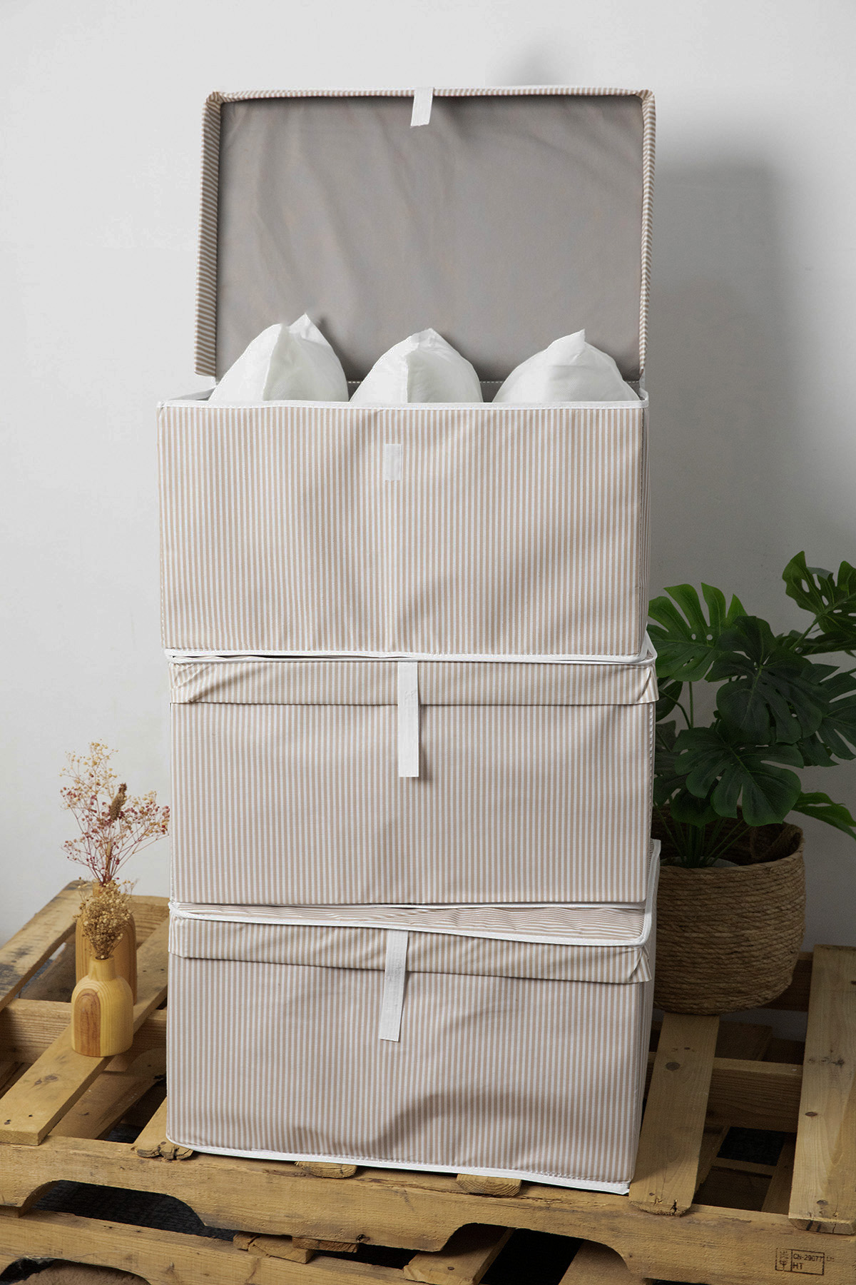 Kapaklı Mega 3lü Hurç 60x40x30 - Kahverengi Kapaklı Mega 3lü Hurç 60x40x30 - Kahverengi