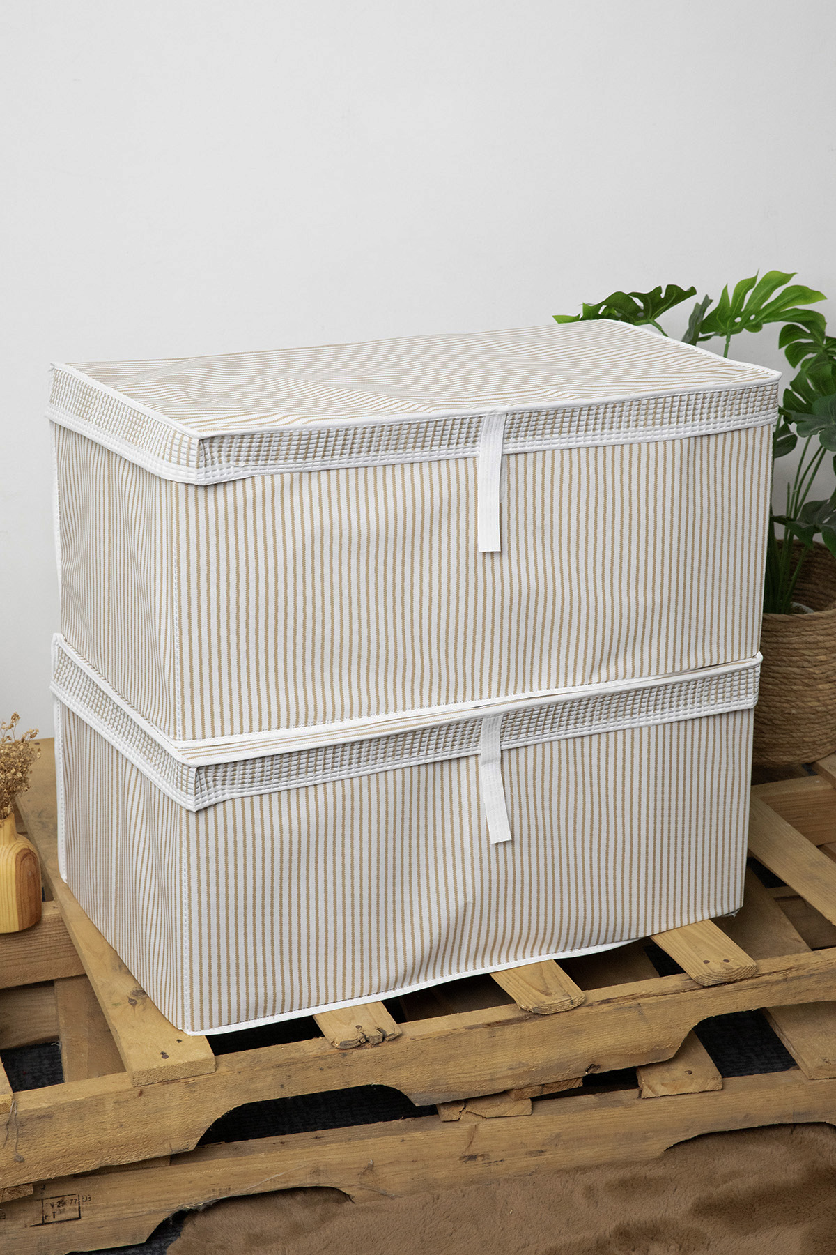 Kapaklı Mega Plus 2li Hurç 70x40x30 - Kahverengi