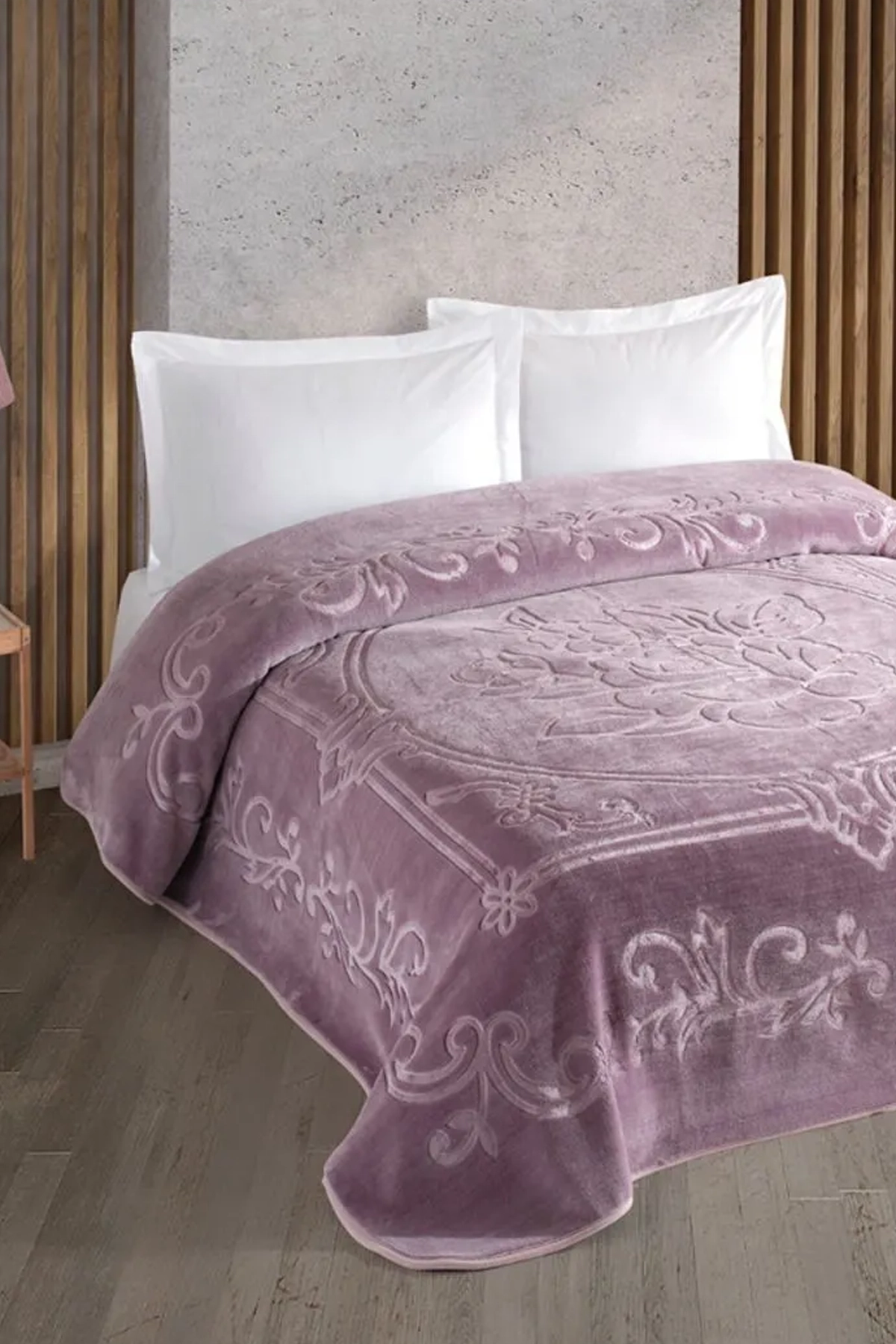 Kristal Blankent Çift Kişilik Battaniye 220x240 - Lila Kristal Blankent Çift Kişilik Battaniye 220x240 - Lila