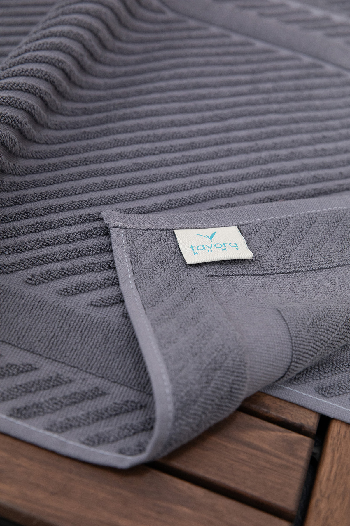 Leoline %100 Pamuk Premium 2'li Ayak Havlusu - Antrasit Leoline %100 Pamuk Premium 2'li Ayak Havlusu - Antrasit