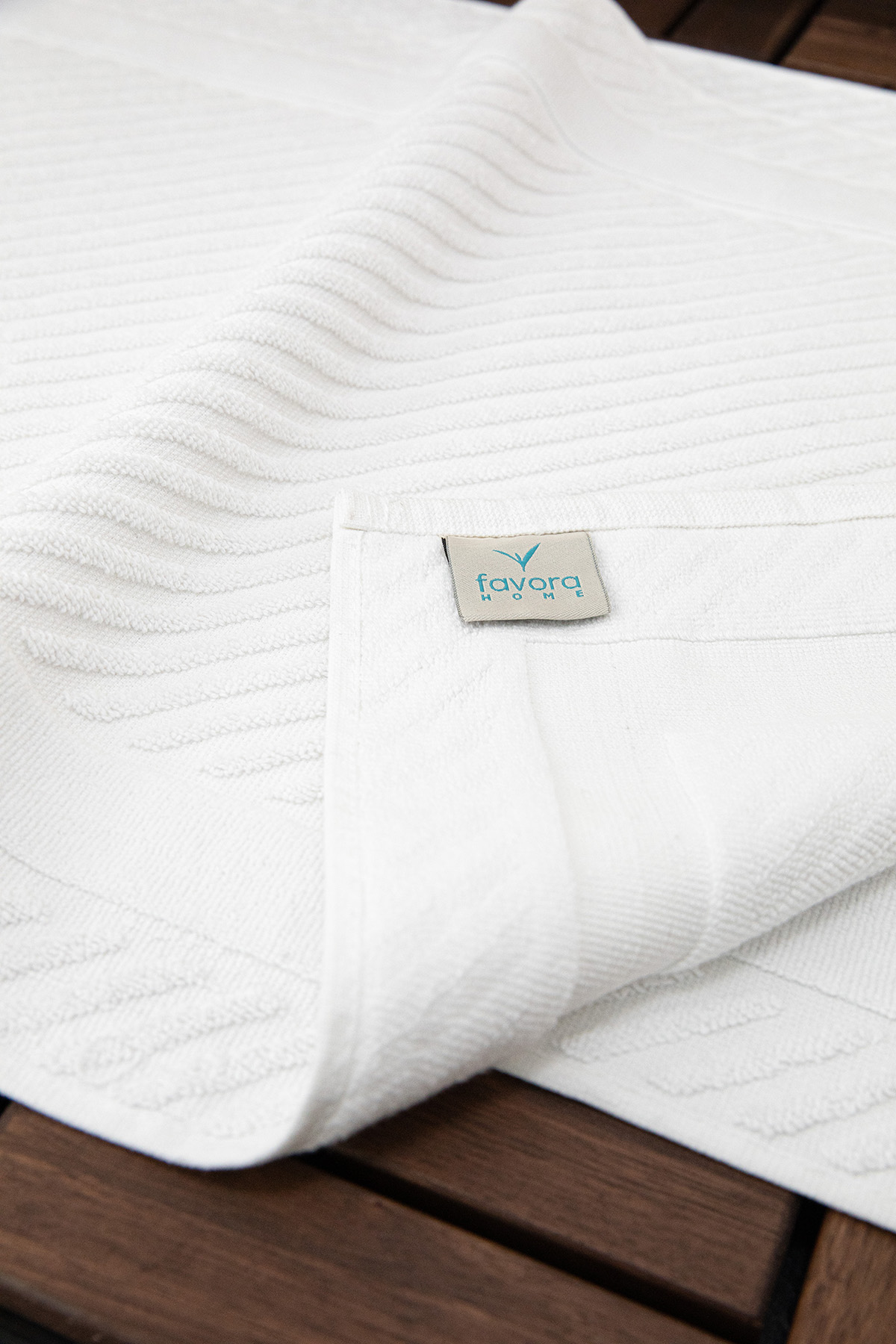 Leoline %100 Pamuk Premium 2'li Ayak Havlusu - Beyaz