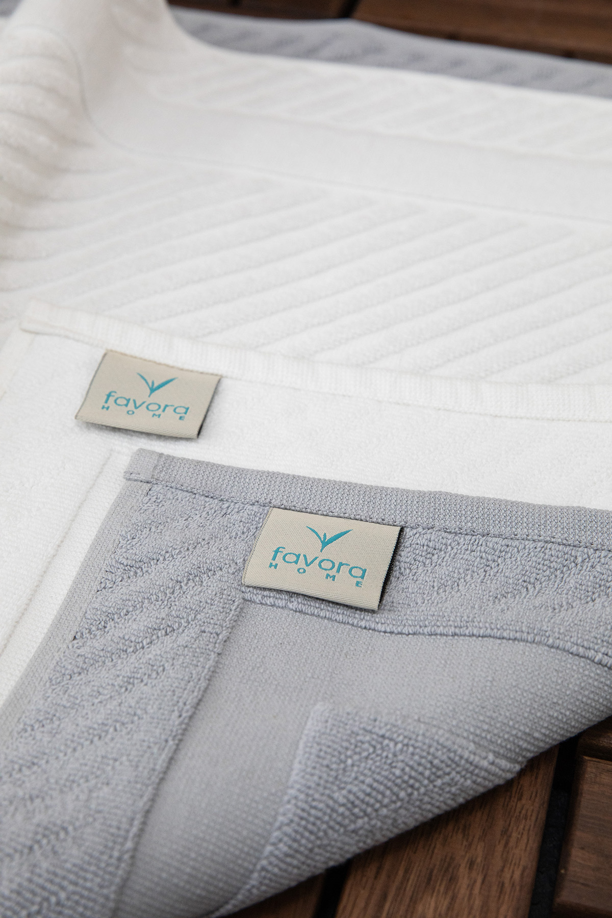 Leoline %100 Pamuk Premium 2li Ayak Havlusu - Gri - Beyaz Leoline %100 Pamuk Premium 2li Ayak Havlusu - Gri - Beyaz