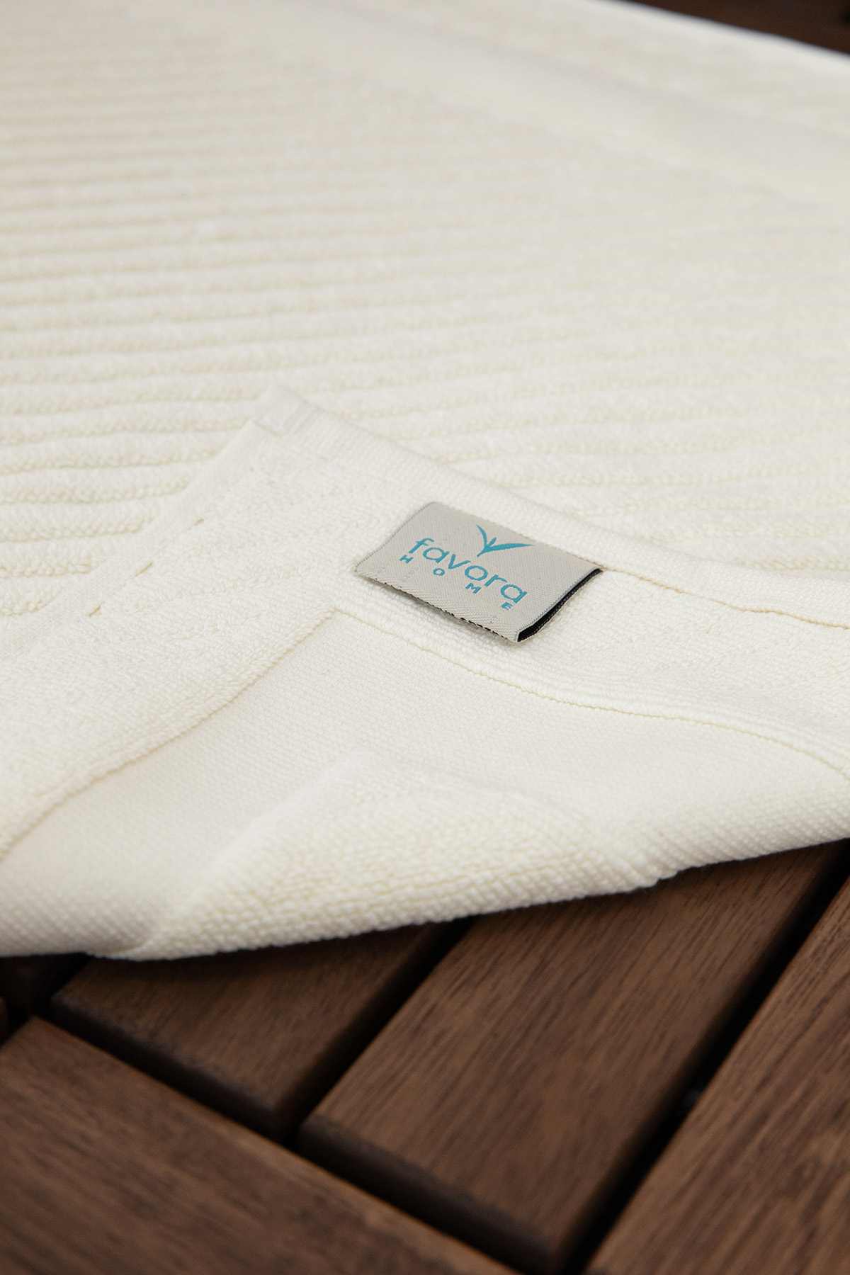 Leoline %100 Pamuk Premium Ayak Havlusu  - Krem